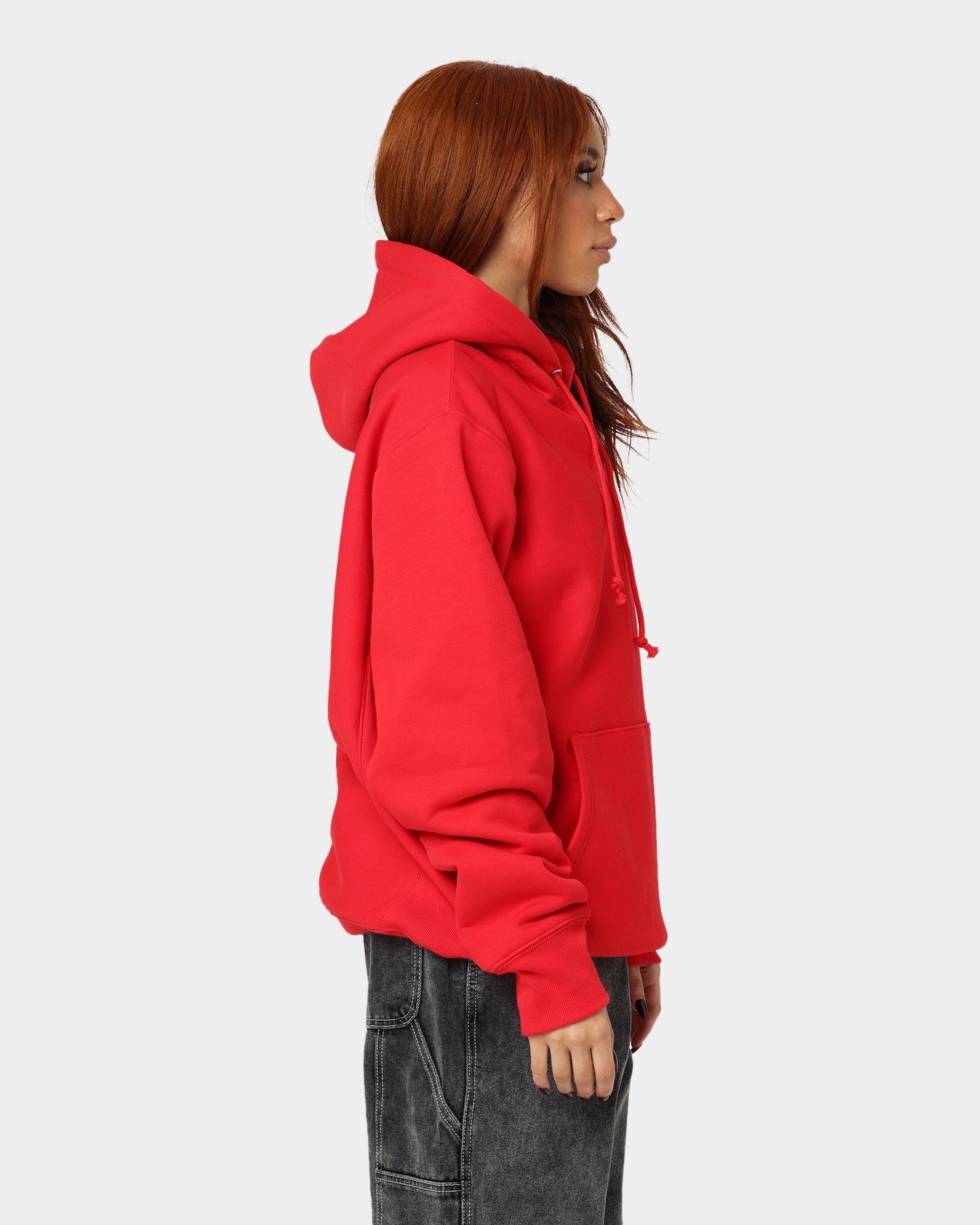 Champion Rev Weave Hoodie Red