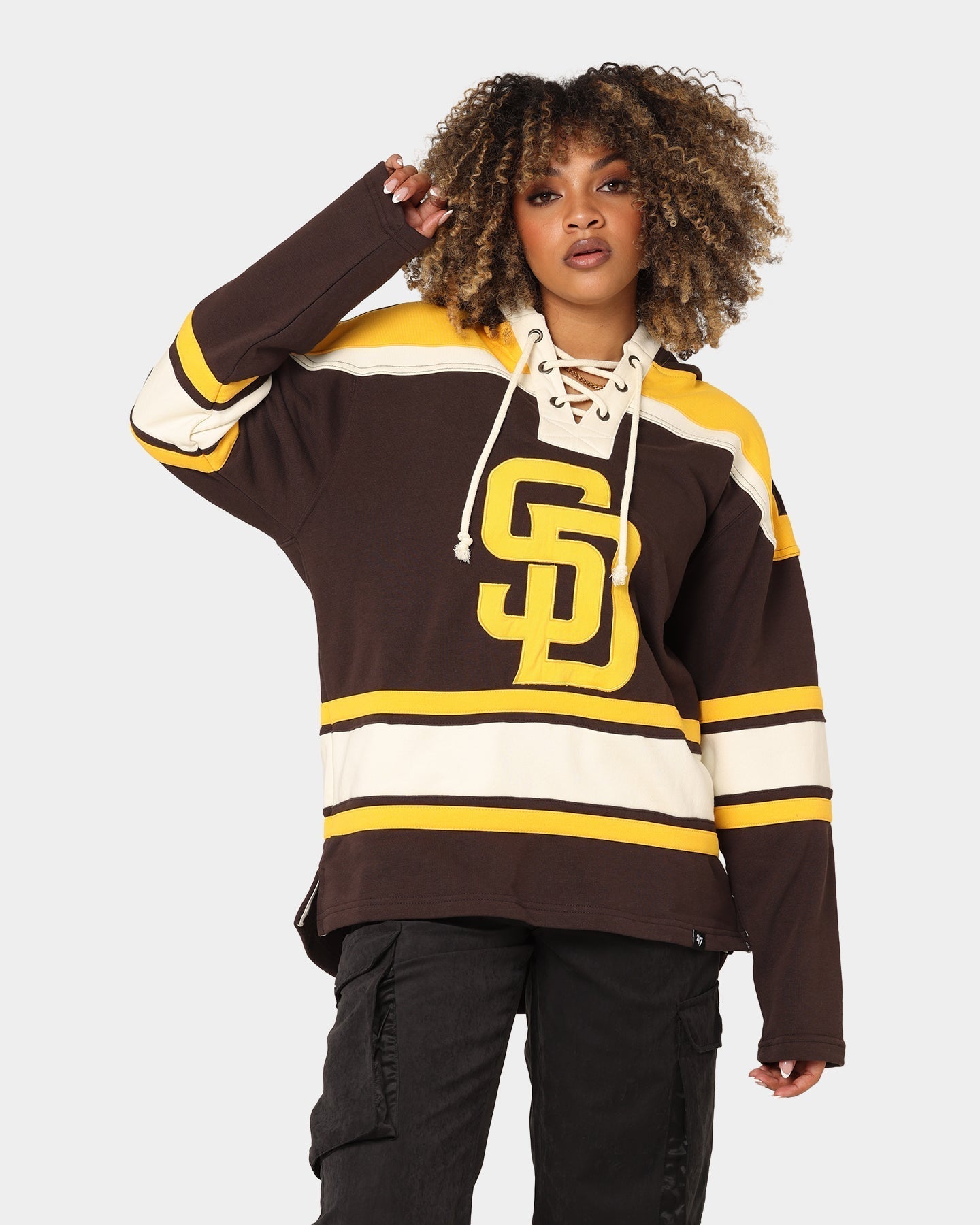 47 Značka San Diego Padres Superior Lacer Hoodie Brown