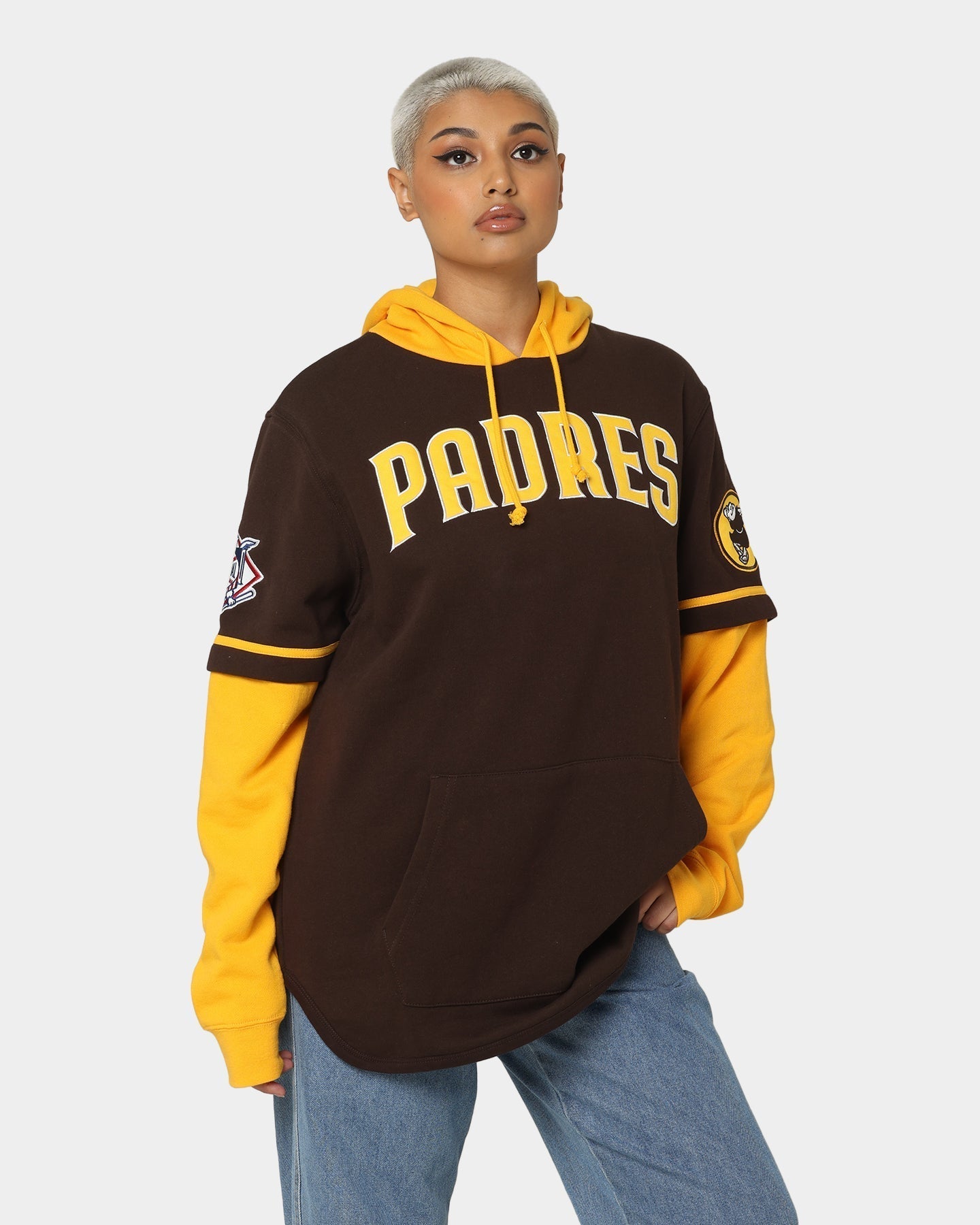 47 Značka San Diego Padres Shortstop Hoodie Brown