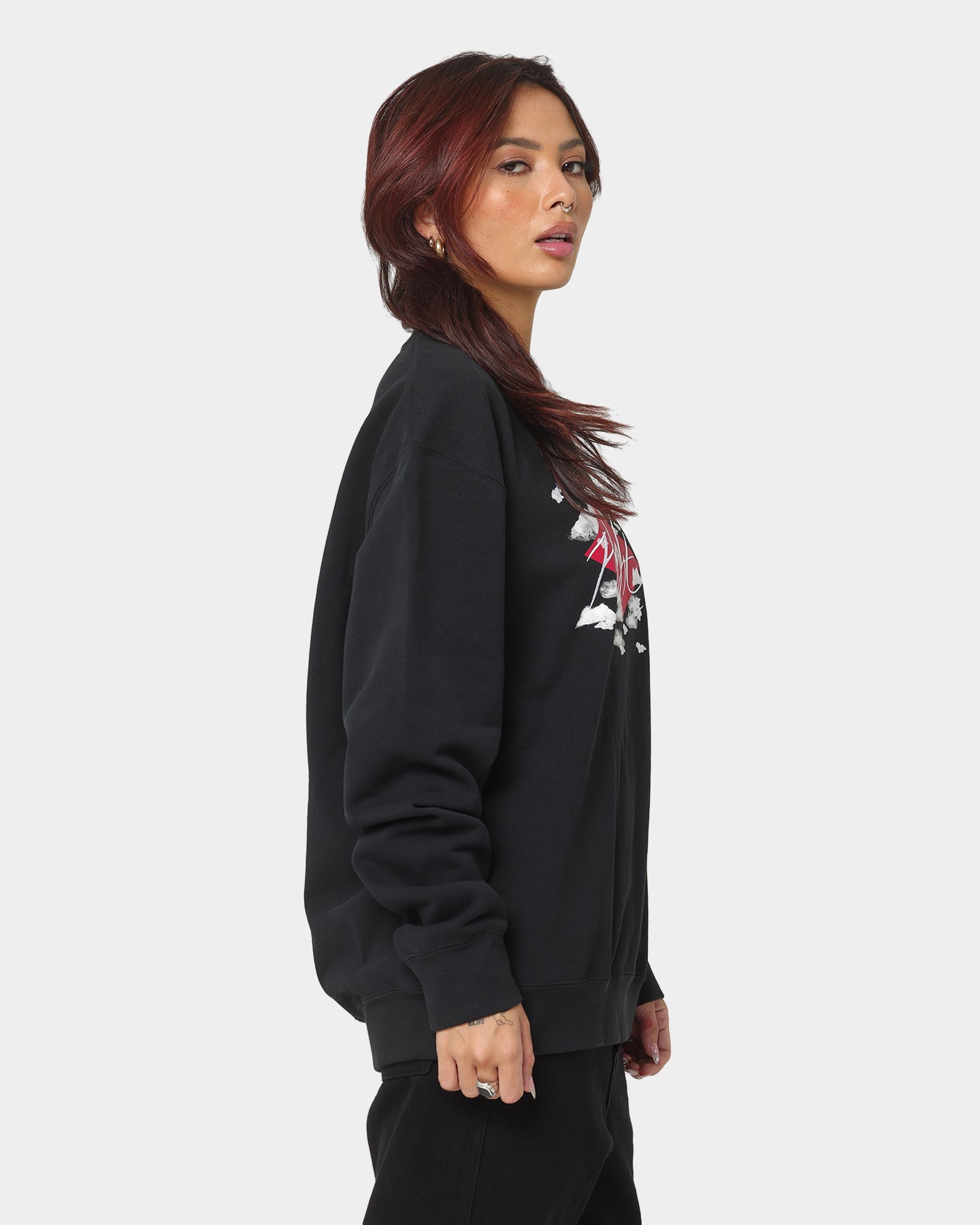 Jordanska izjava Essentials Fleece Crew Sweathirt Black