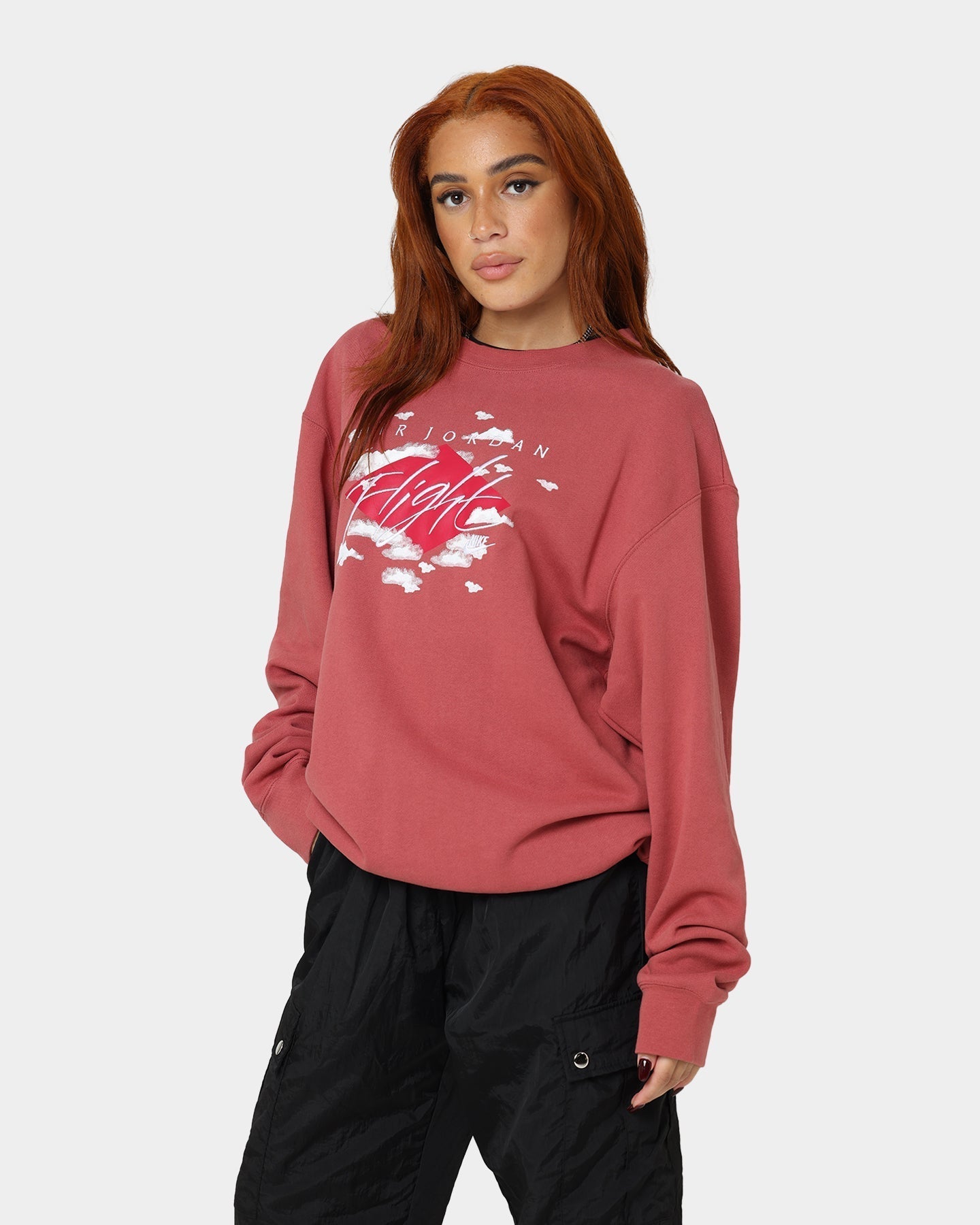 Jordan uttalande Essentials Fleece Crewneck Canyon Rust