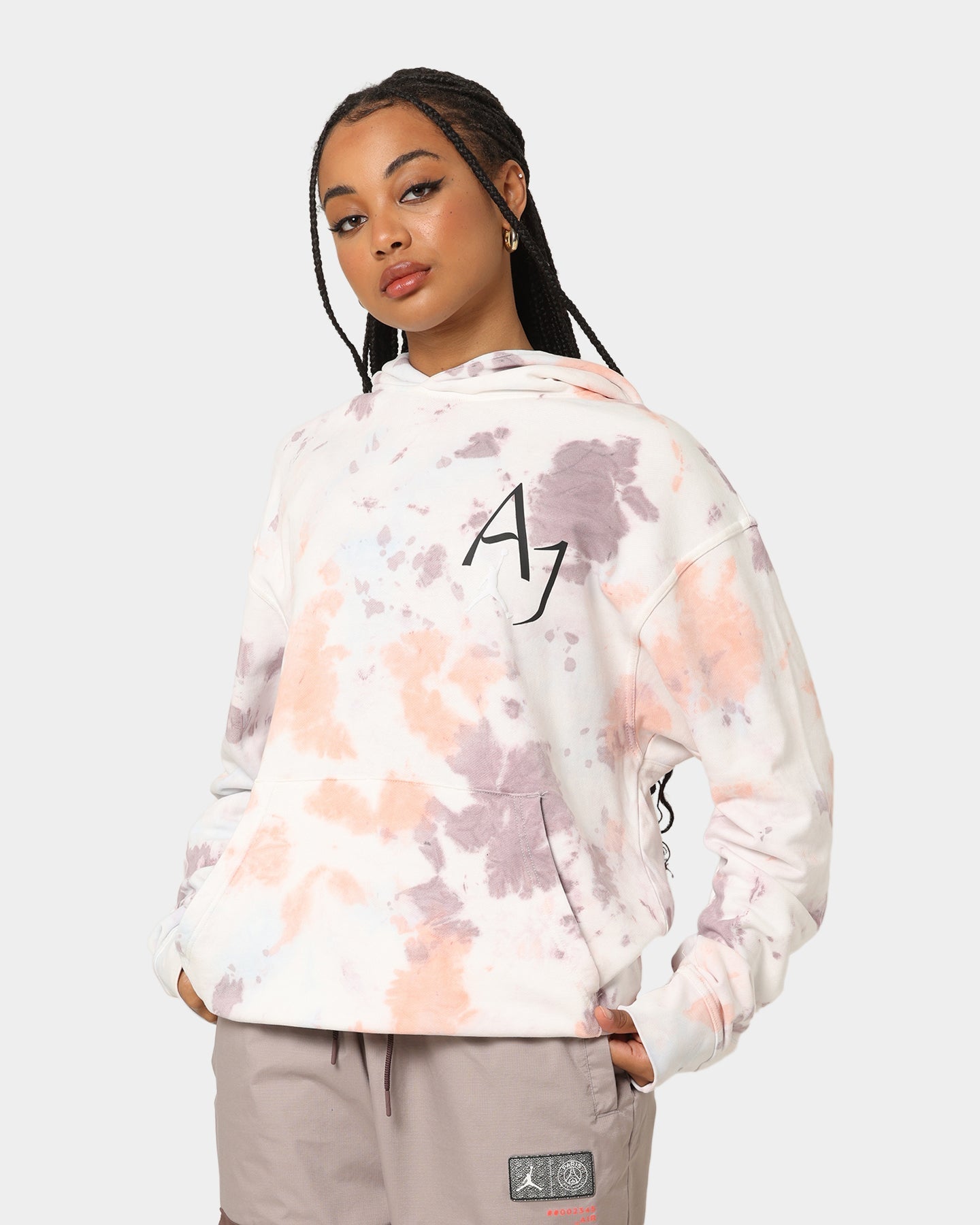 Jordan MJ Sport -DNA Fleece Pull Over Hoodie Plum Fog