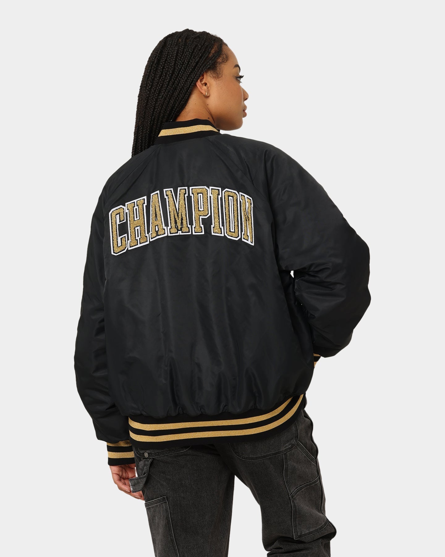 Champion LFS Letterman Geacă negru/Aur