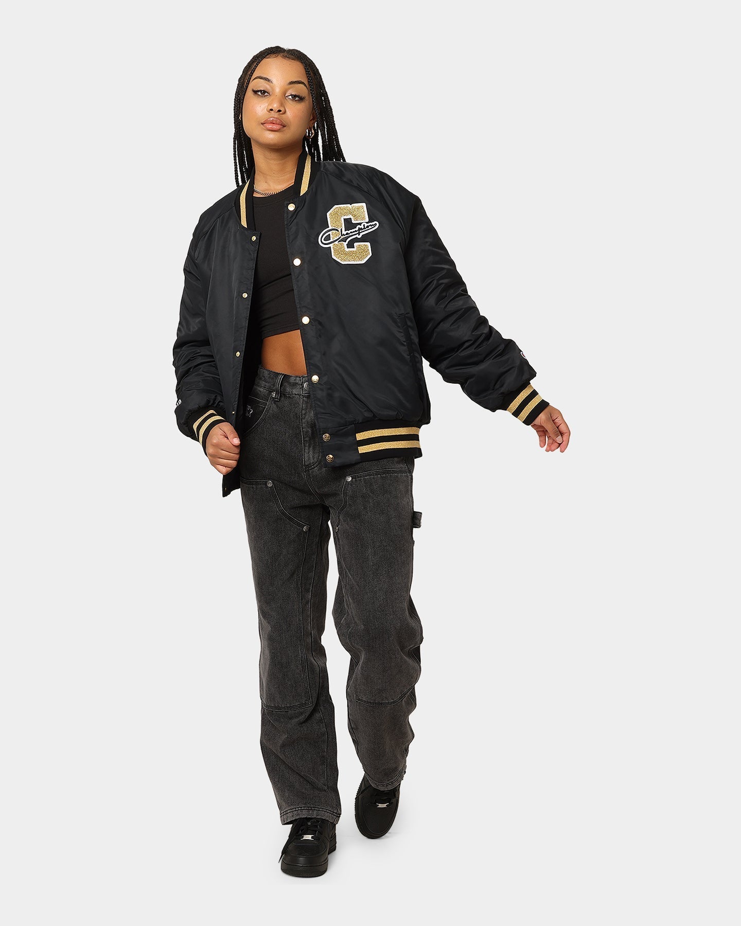 Campione LFS Letterman Jacket Nero/Gold