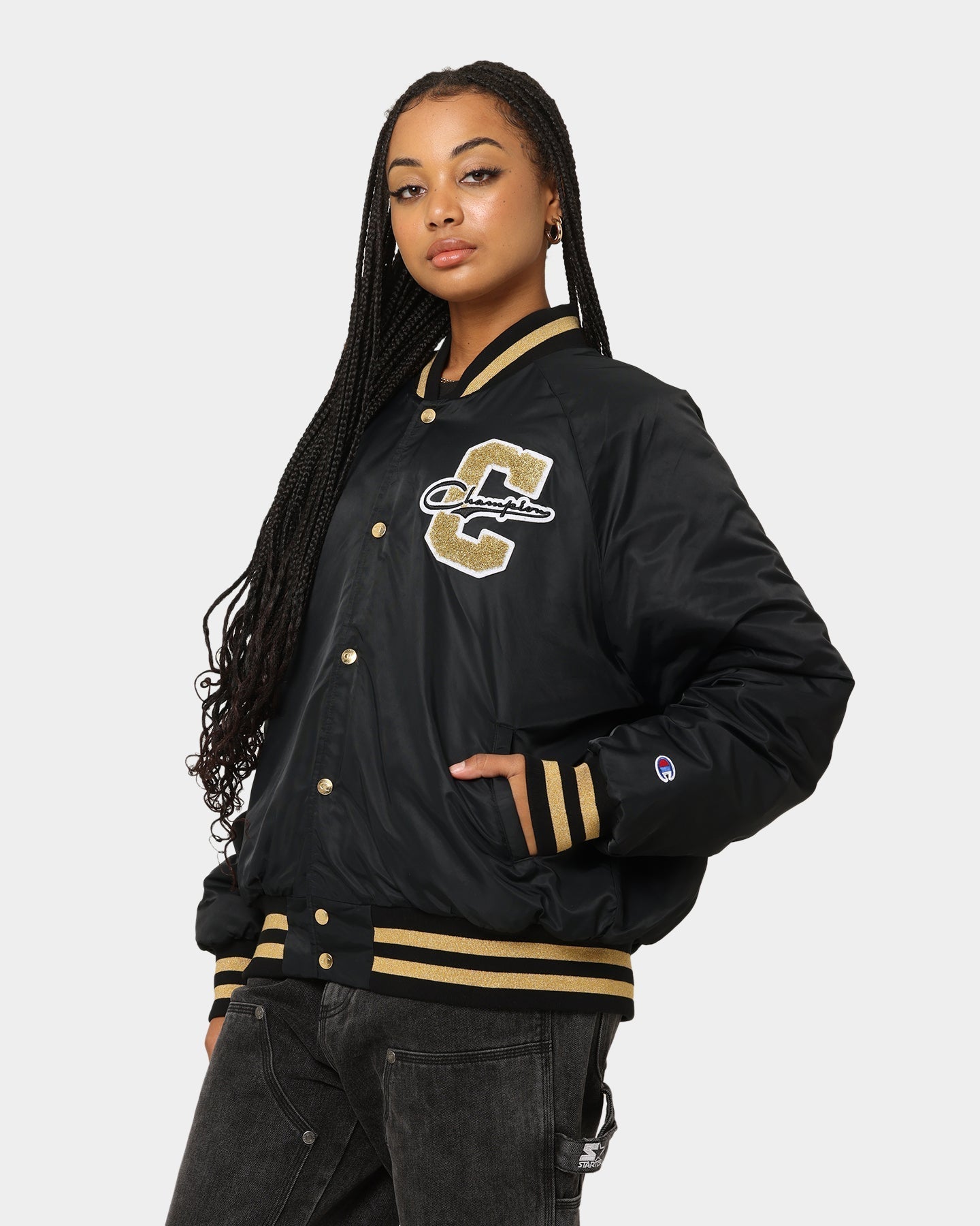 Campione LFS Letterman Jacket Nero/Gold