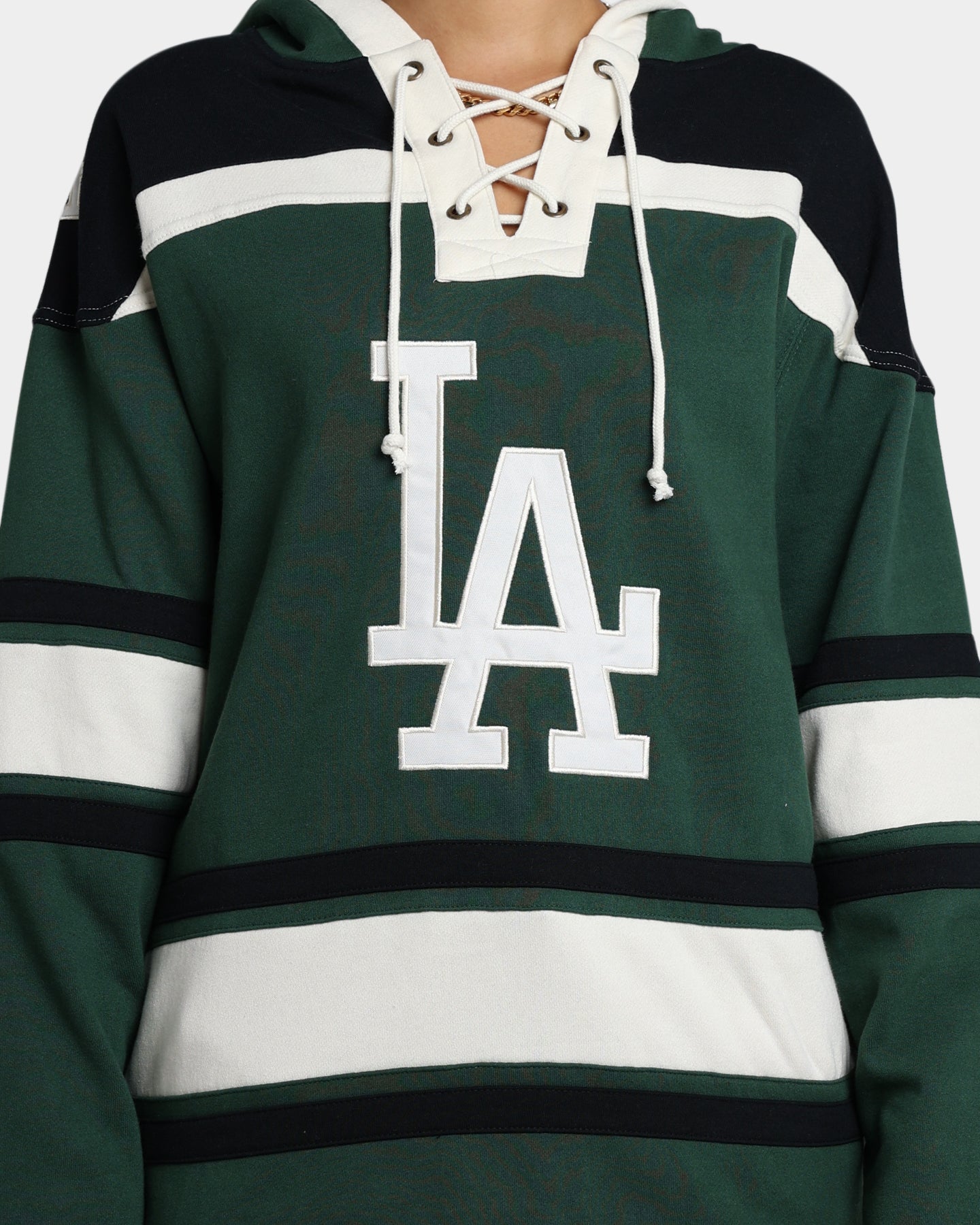 47 Brand Los Angeles Dodgers Superior Lacer Hoodie verde închis