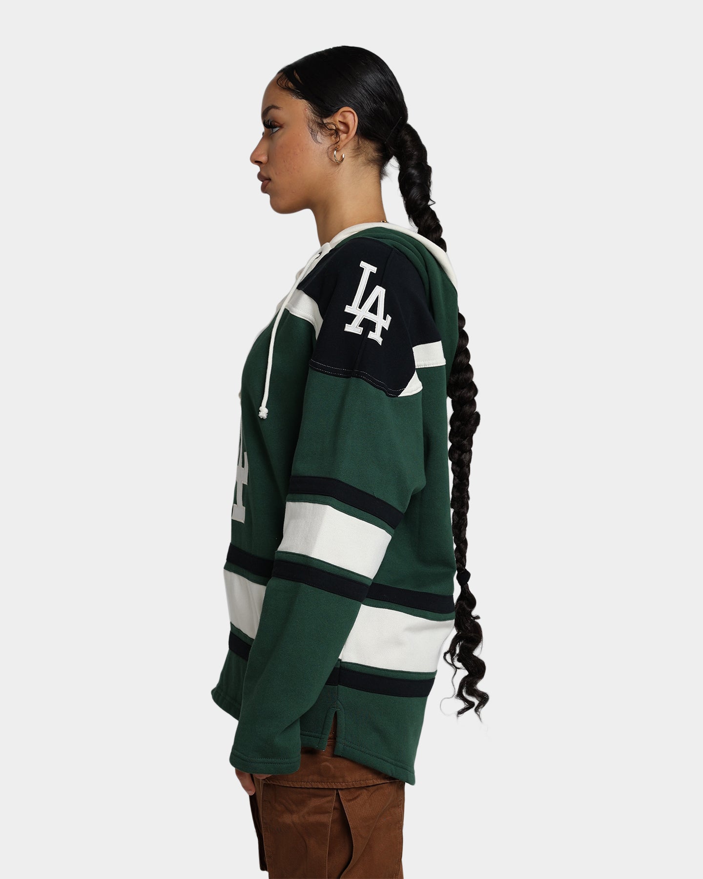 47 Brand Los Angeles Dodgers Superior Lacer Hoodie verde închis