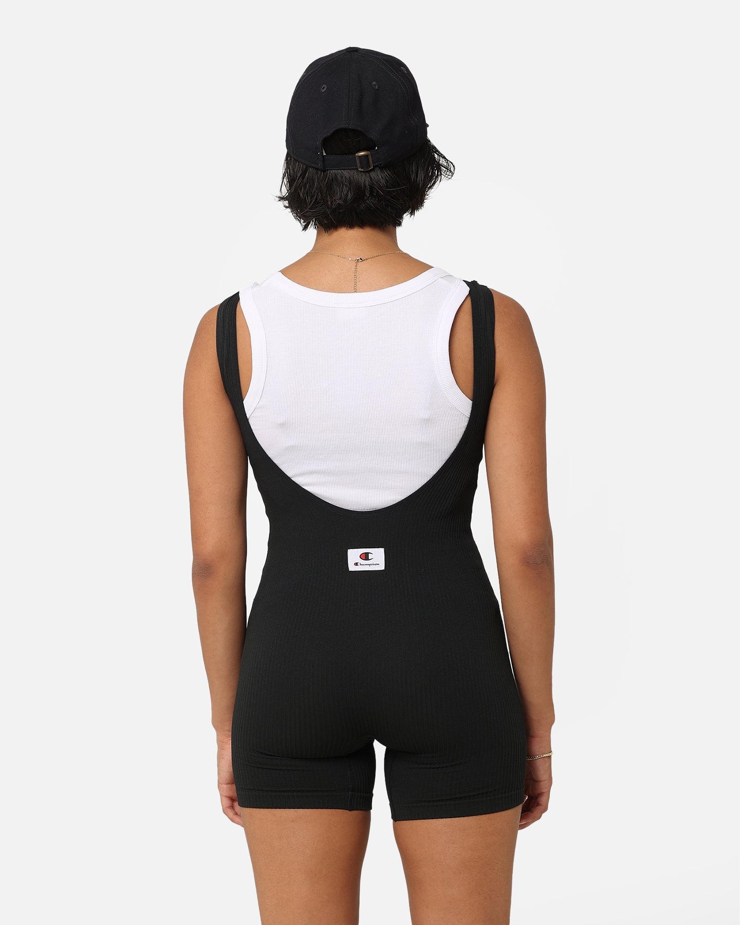 Champion Frae Liewen Seamless all an engem Spillsuit schwaarz