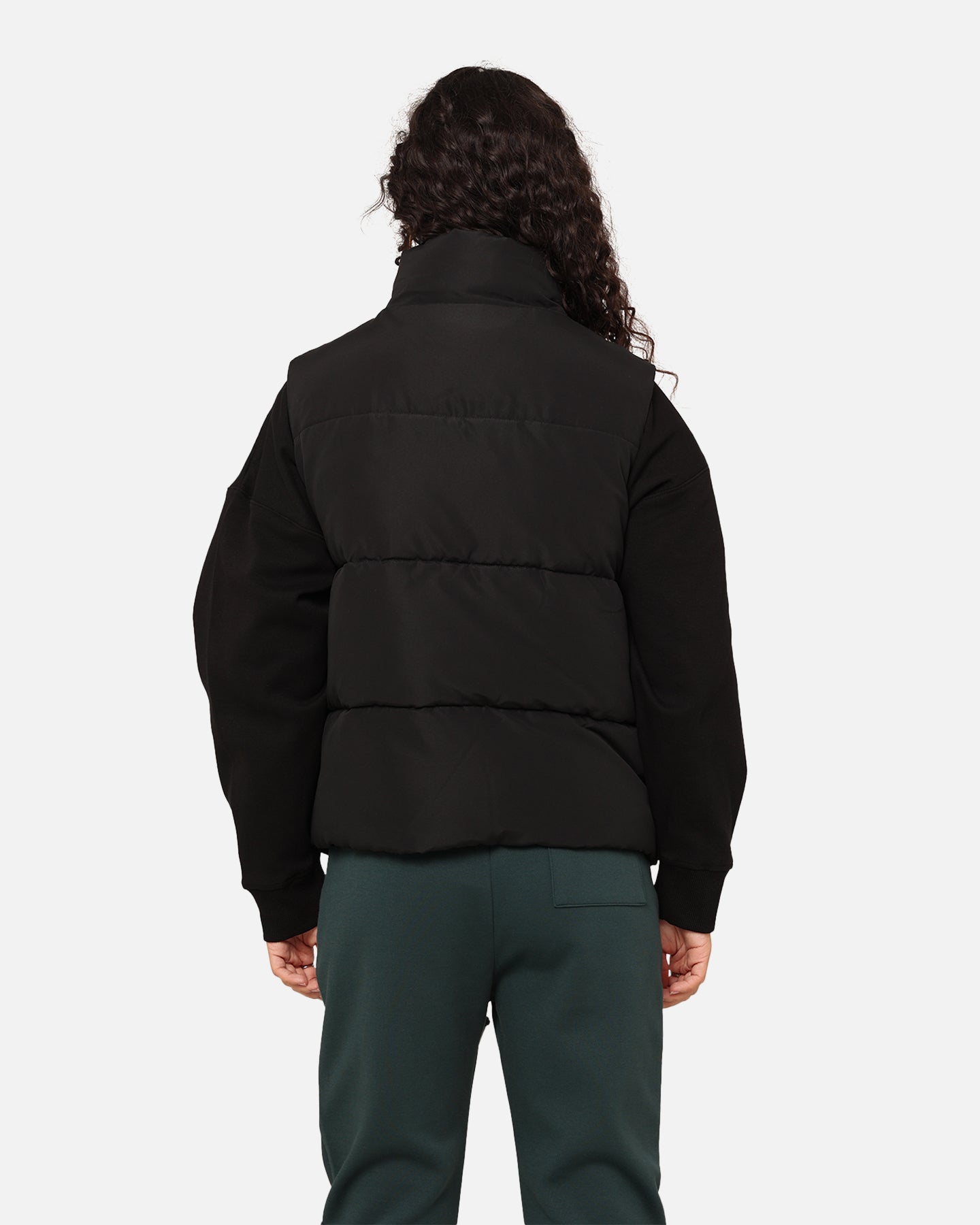 Frau Rochester Puffer Weste schwarz