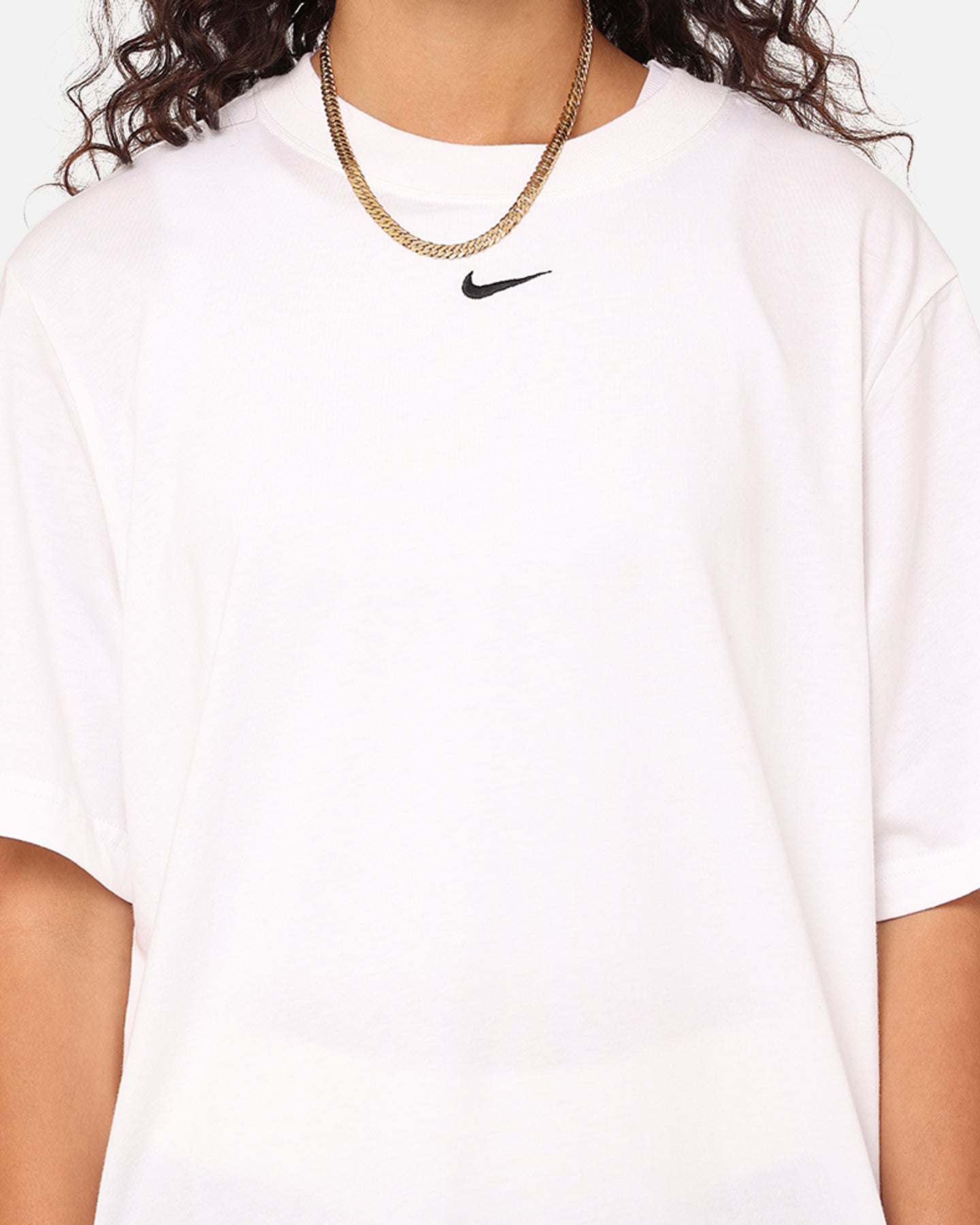 Nike dames sportkleding essentials t-shirt wit/zwart