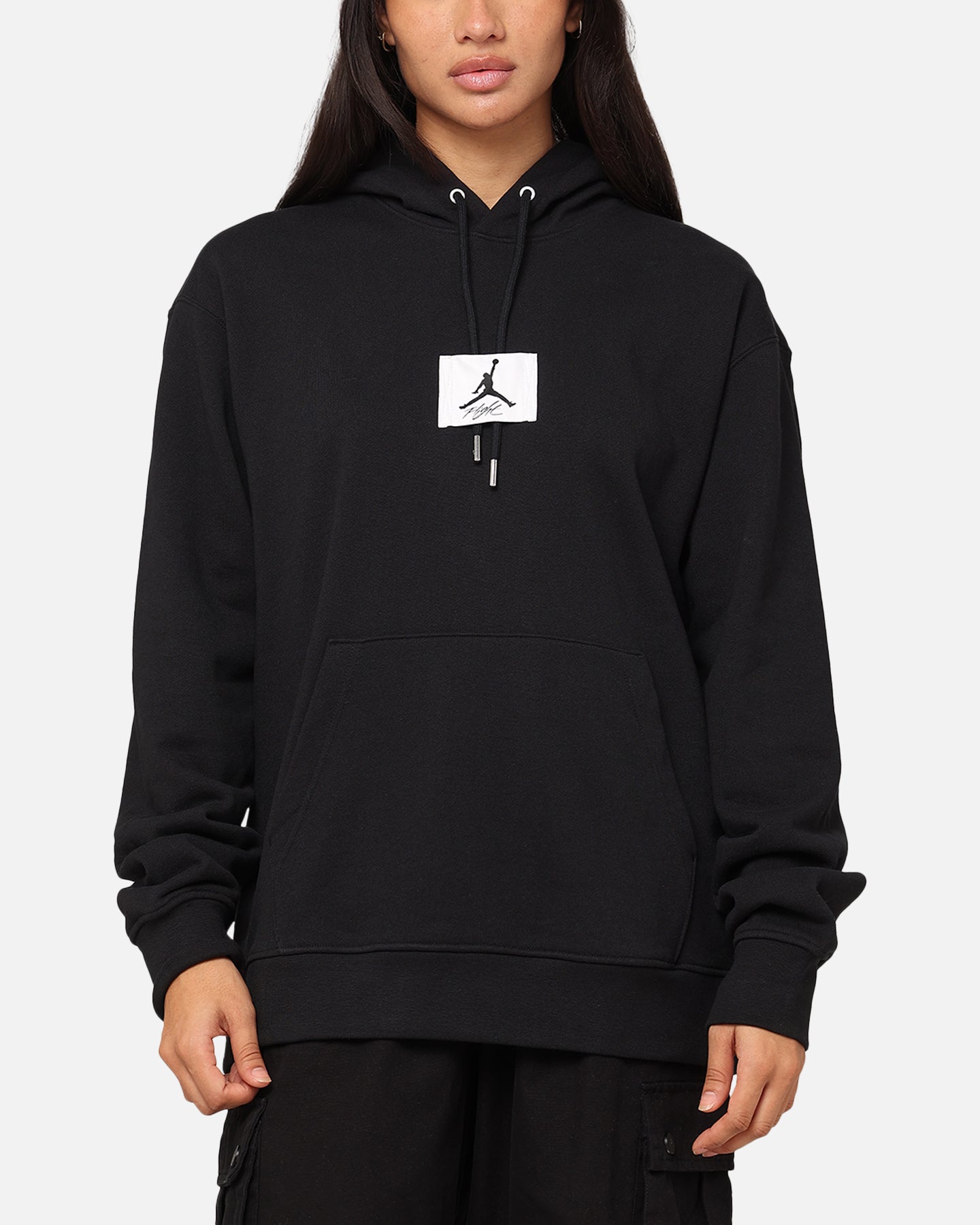 Jordan Essentials -erklæring Fleece Pullover Hoodie Black/Sail