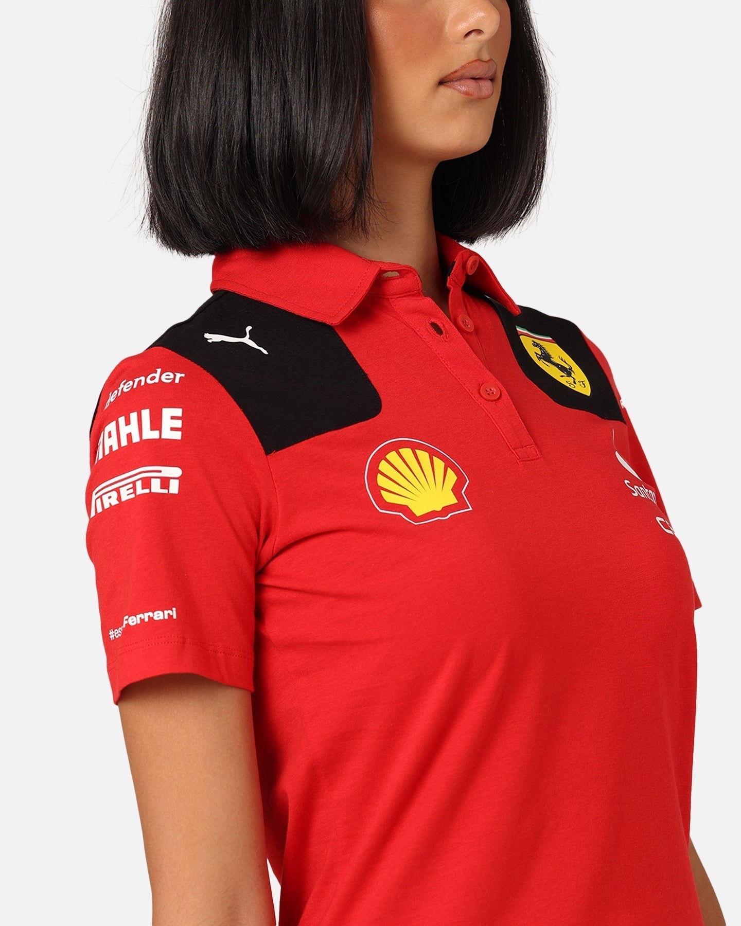 Puma X Scuderia Ferrari Women's Team Polo Shirt Rosso Corsa