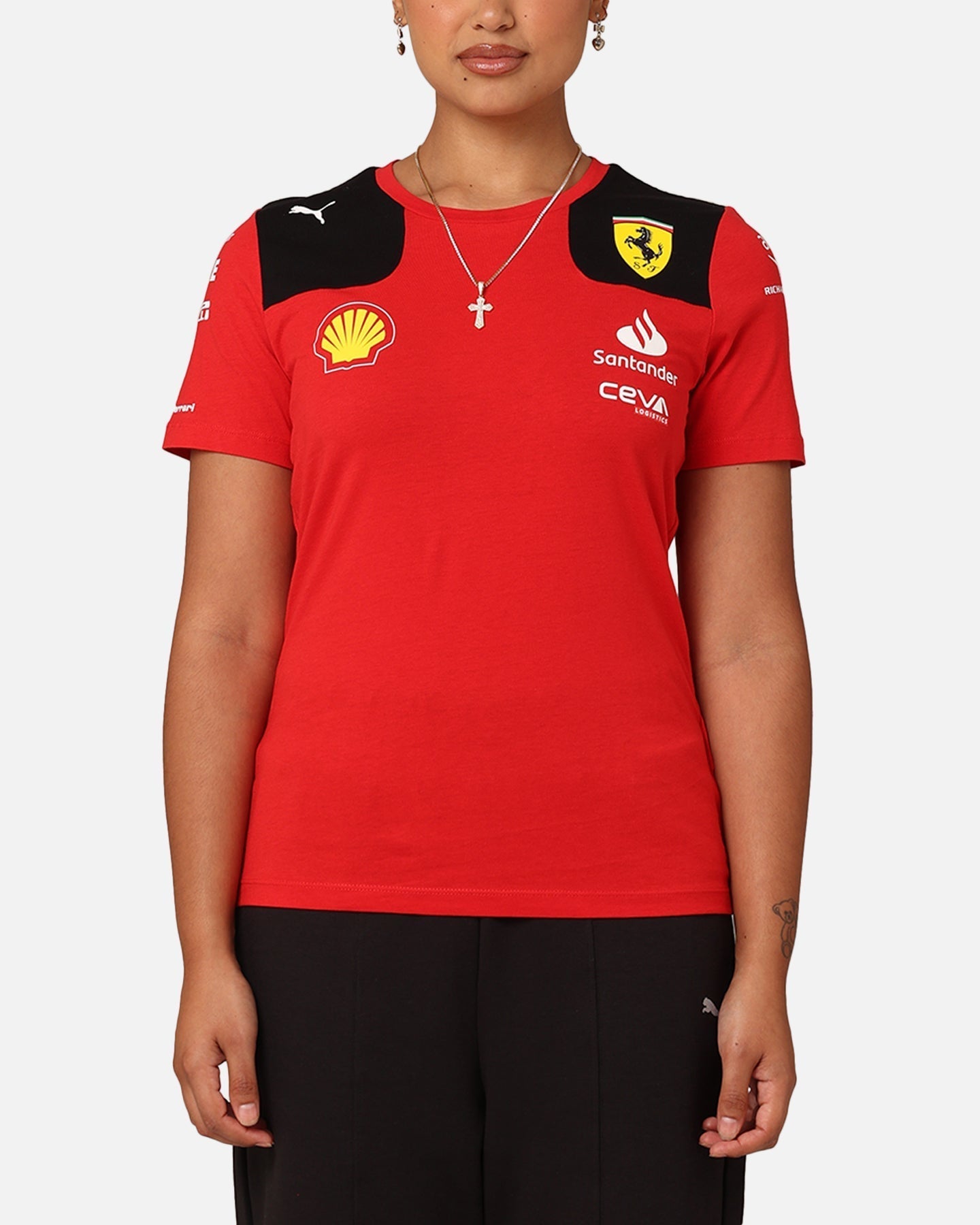 Puma x Scuderia Ferrari T-shirt d'équipe féminine Rosso Corsa