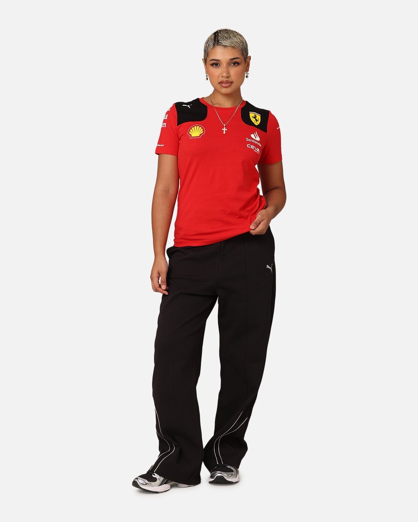 Puma X Scuderia Ferrari Women's Team T-skjorte Rosso Corsa