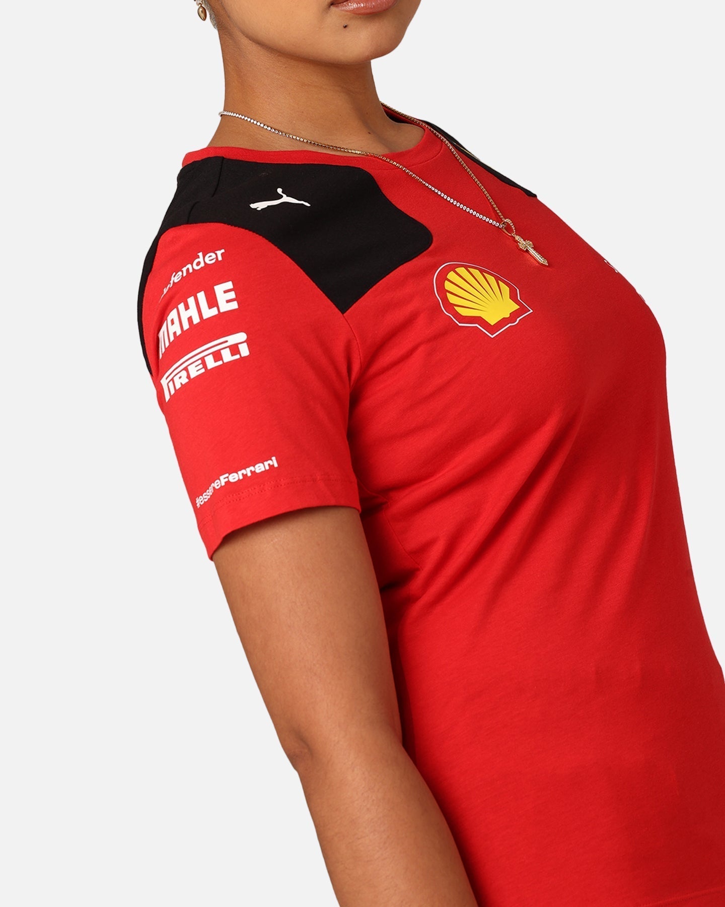 Puma x Scuderia Ferrari T-shirt d'équipe féminine Rosso Corsa