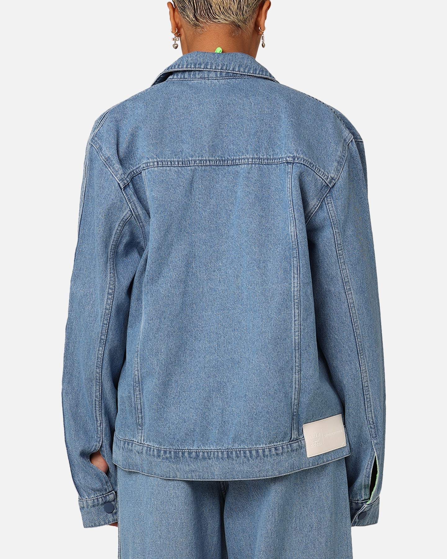 Adidas X Kingsiochenaiden Damen's 3-Stripes Jackett Luucht Denim