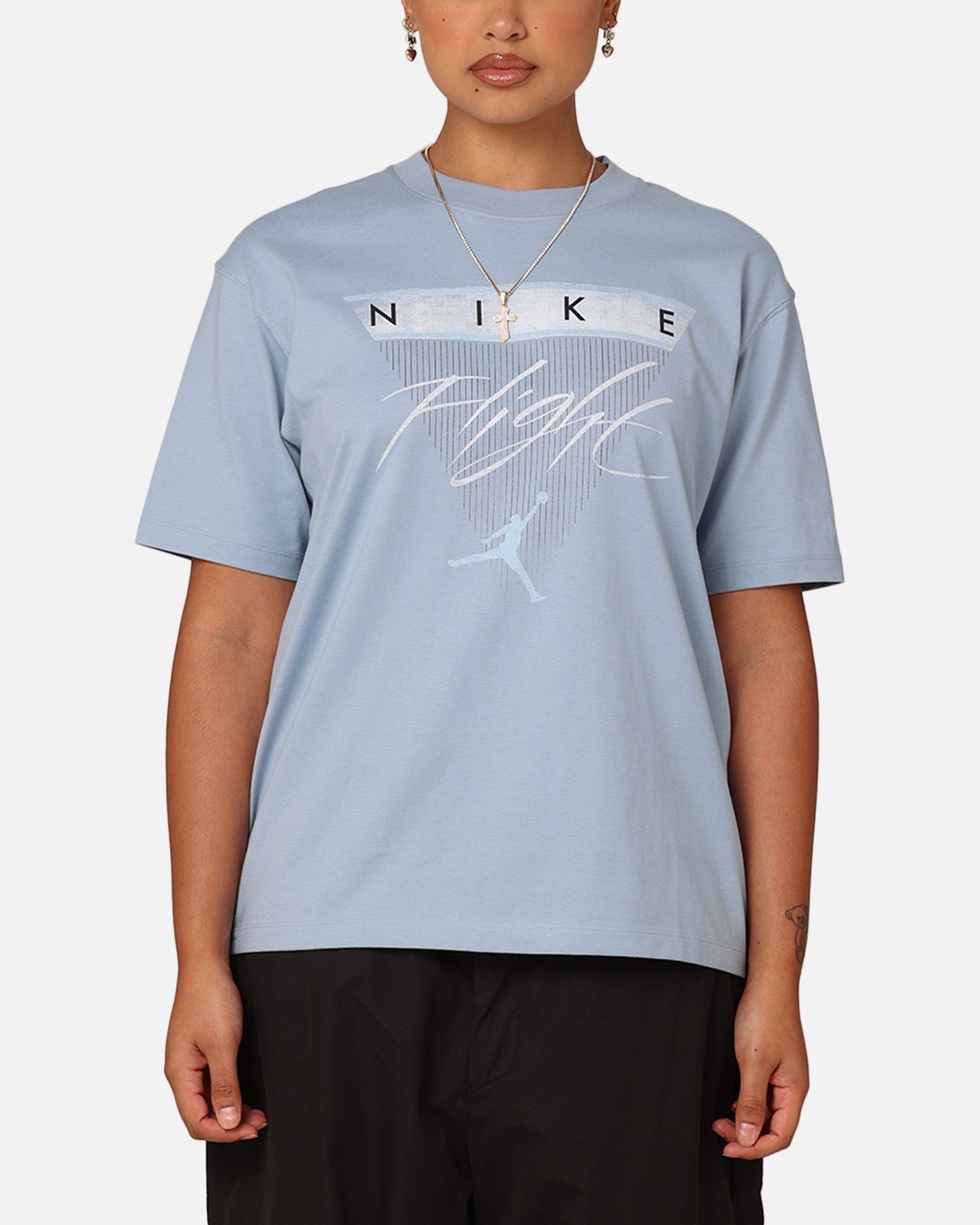 T-shirt grafico di Flight Heritage Jordan Blue Grey/Ice Blue