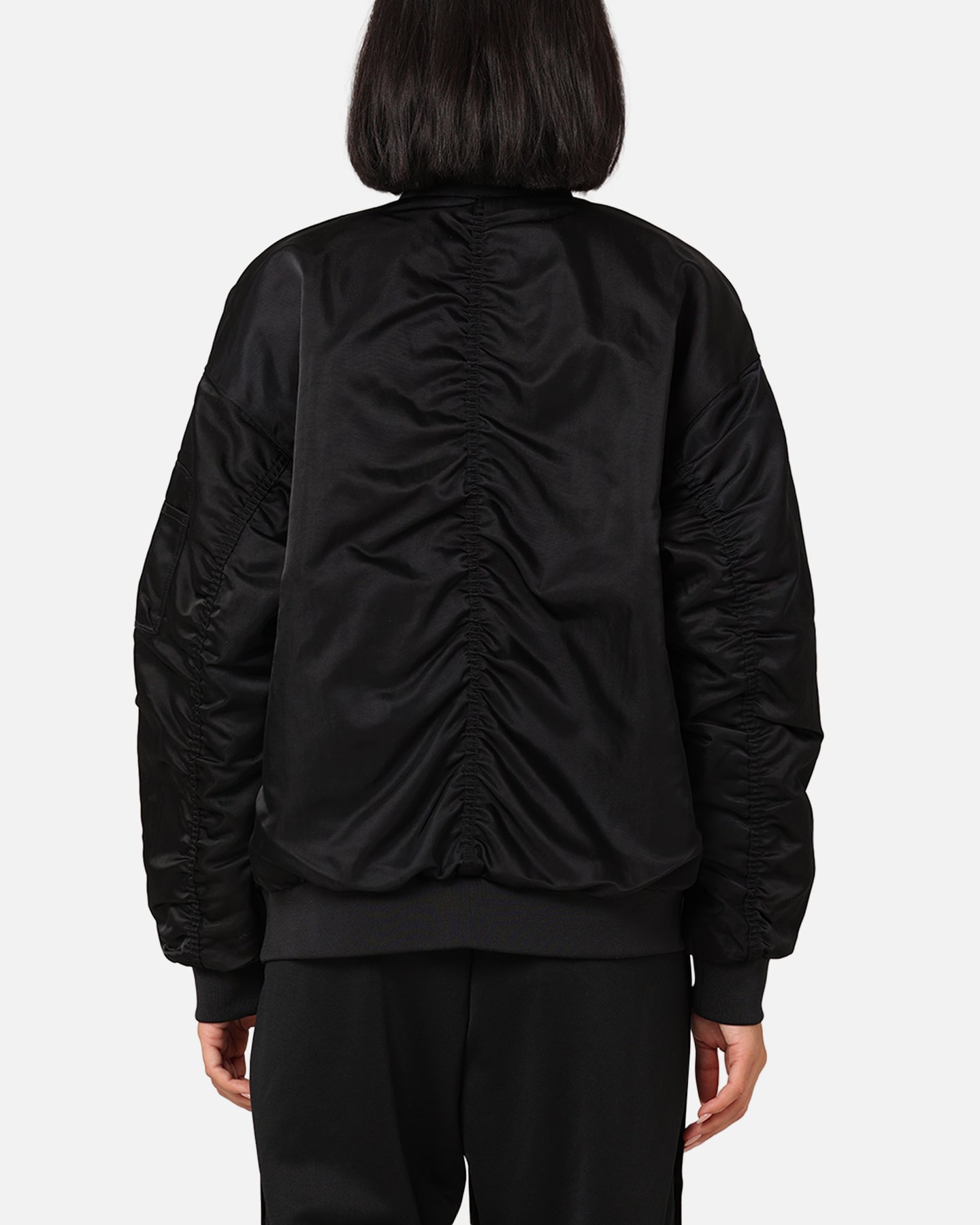 Dámske športové oblečenie Nike Reverzibilné Varsity Bomber bunda čierna/biela