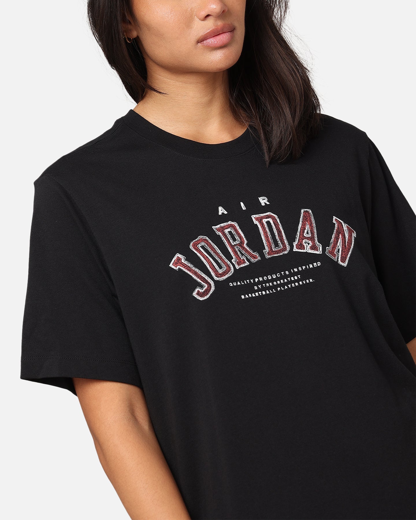 Jordan Flight Essentials Arch T-Shirt Black/Lobster