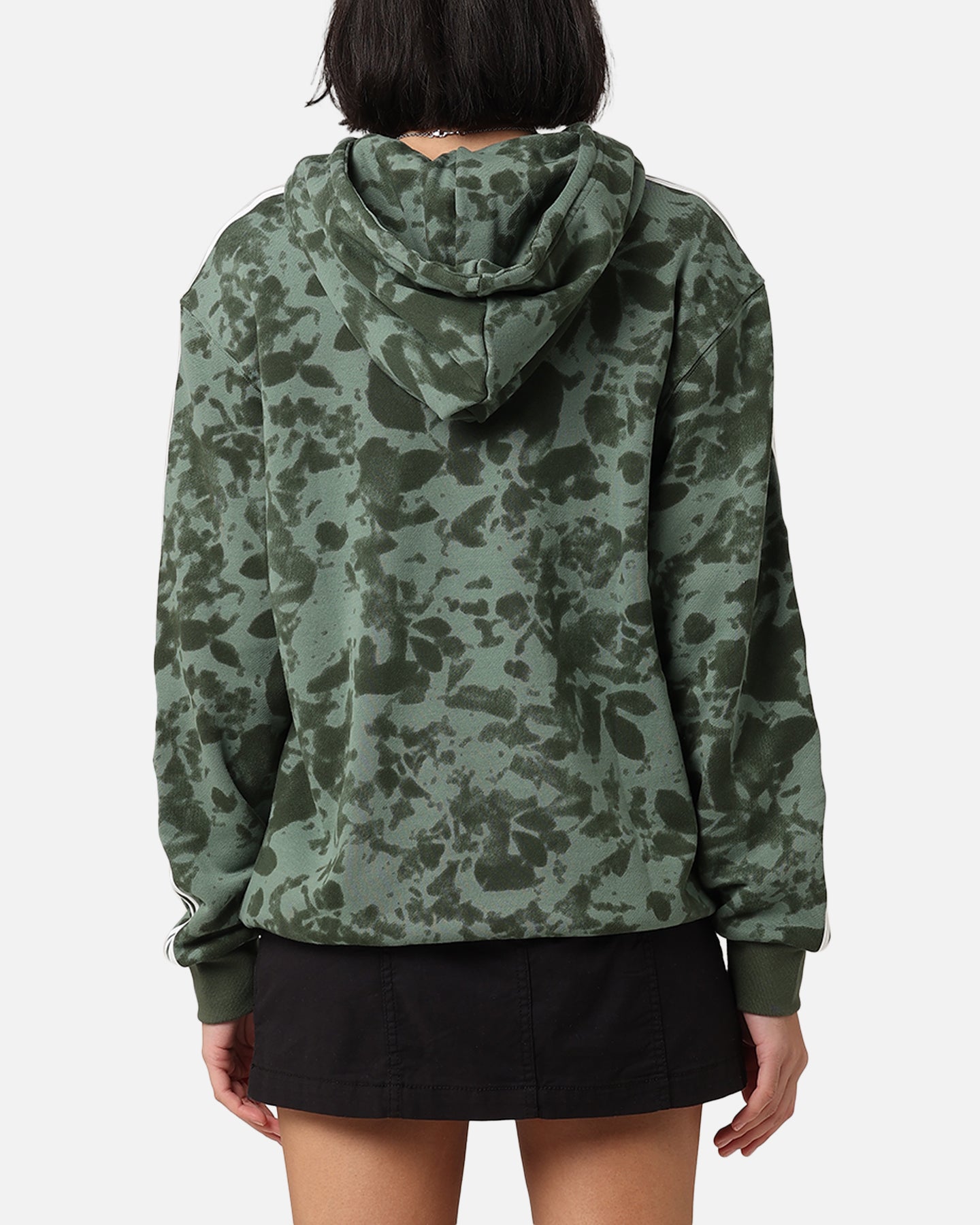 „Adidas“ moterų aop hoodie pėdų žalia spalva