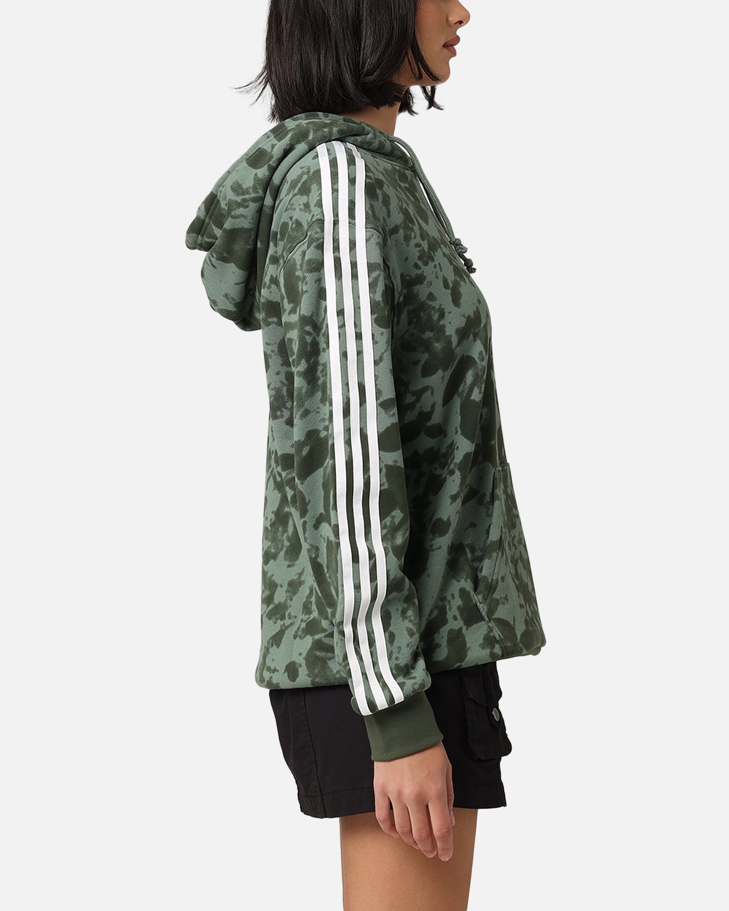 Adidas Women's Aop Hoodie Trace Green