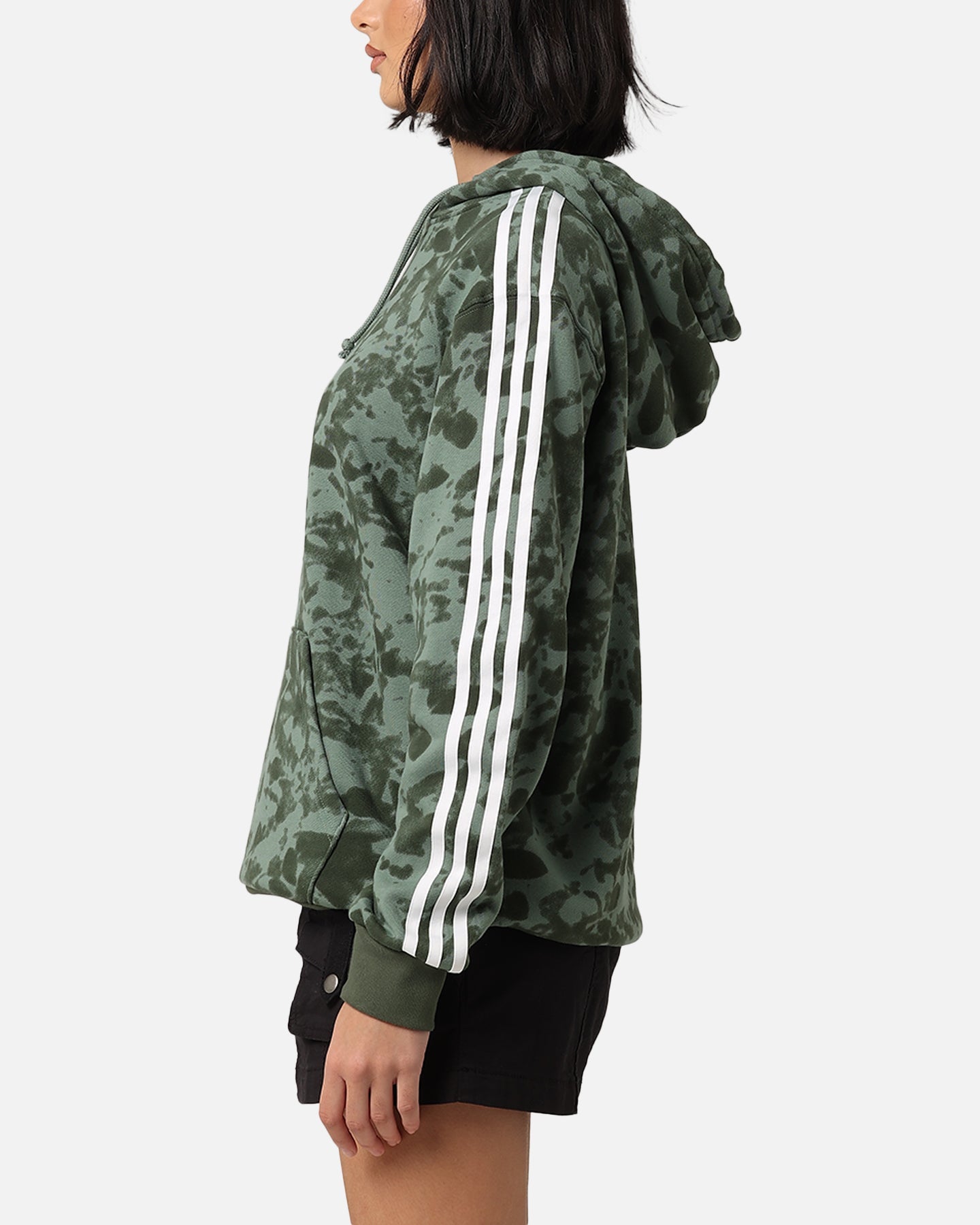 Adidas ženska aop hoodie trace zelena