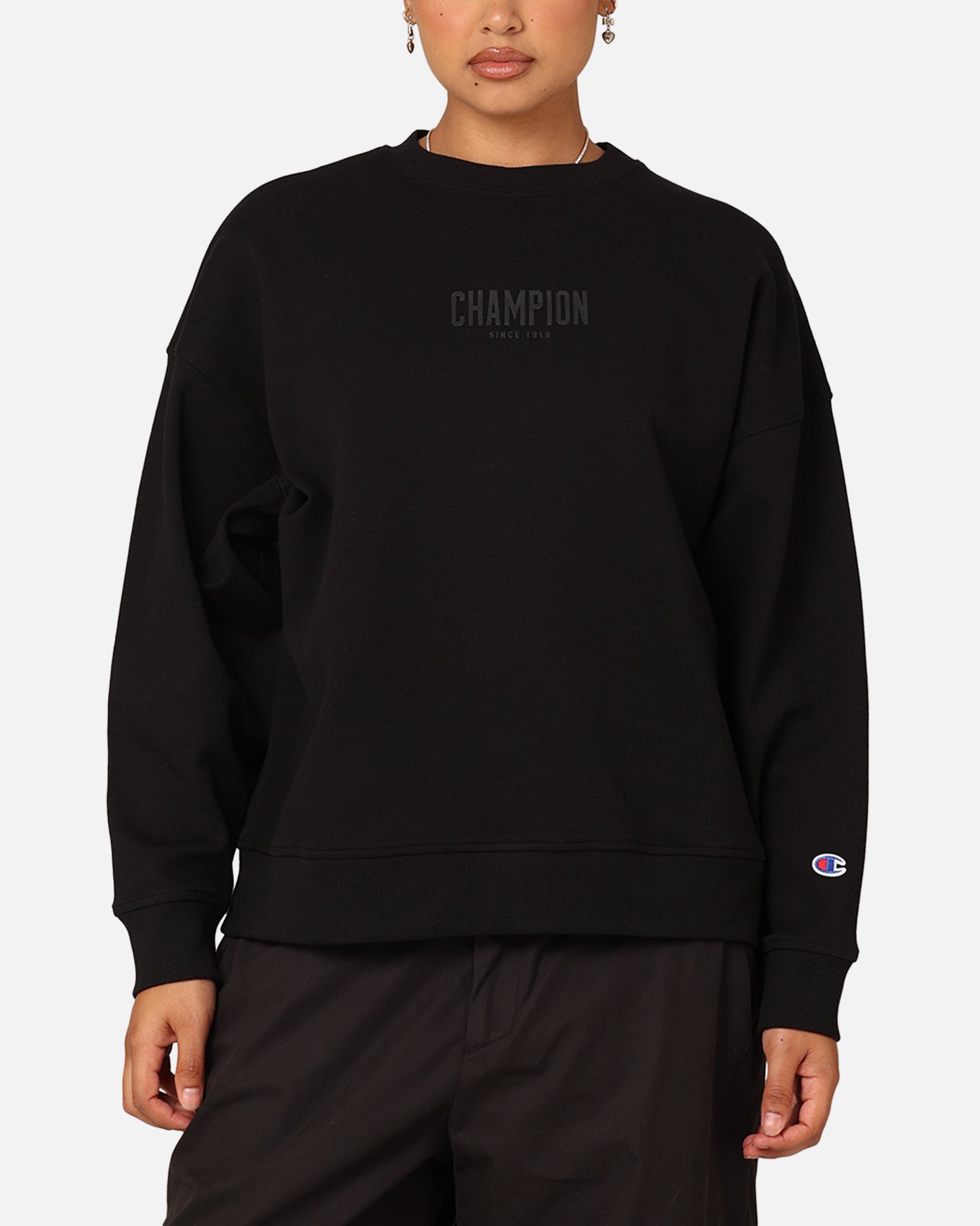 Champion Women's Rochester Base Crewneck Black