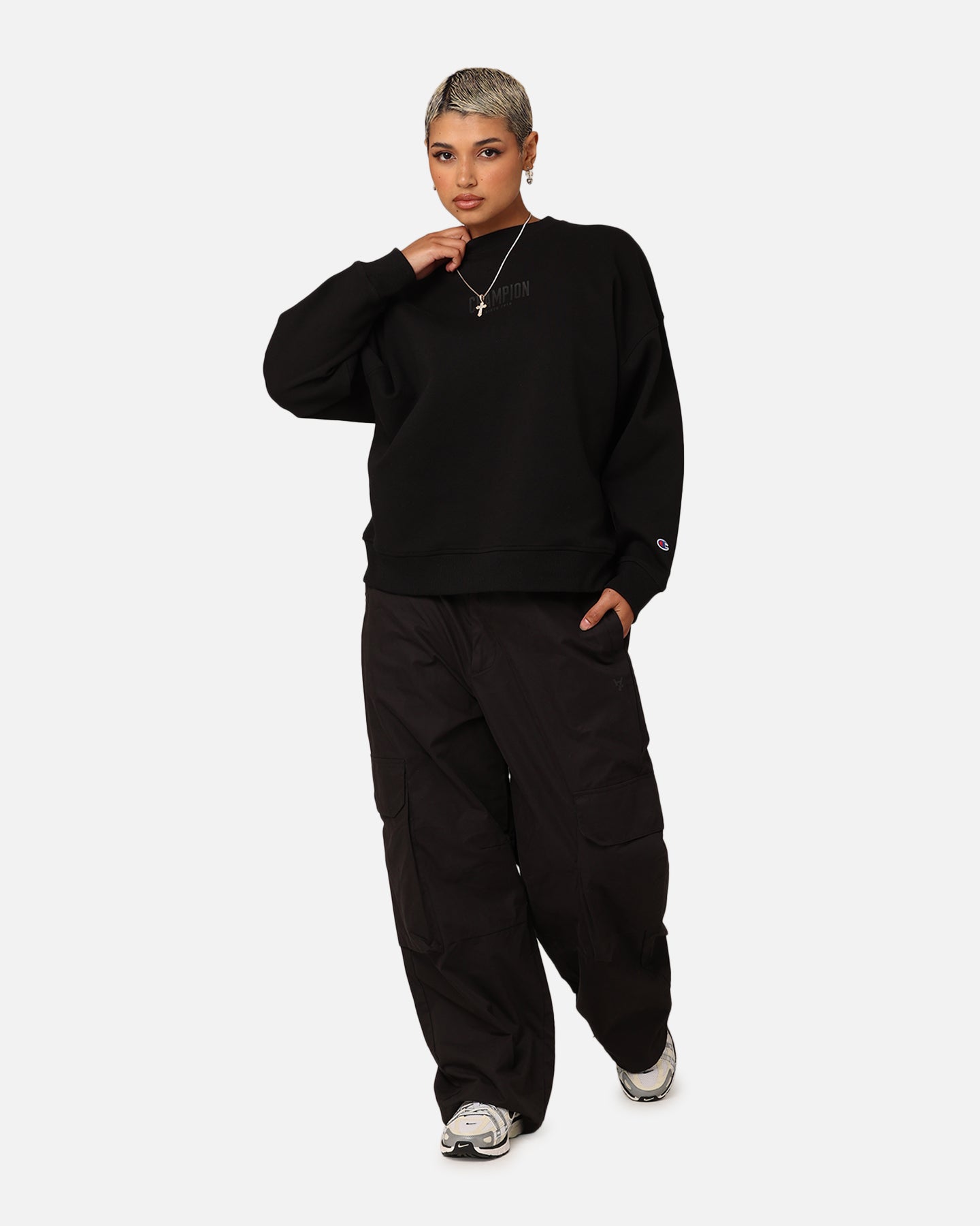 Champion Women's Rochester Base Crewneck Black