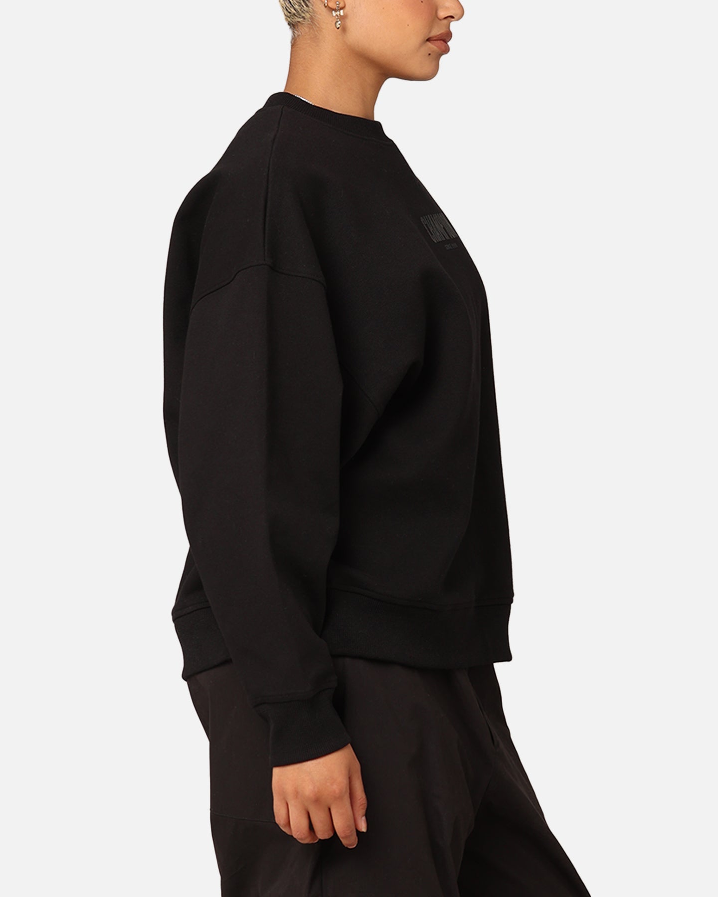 Champion Women's Rochester Base CrewNeck Black