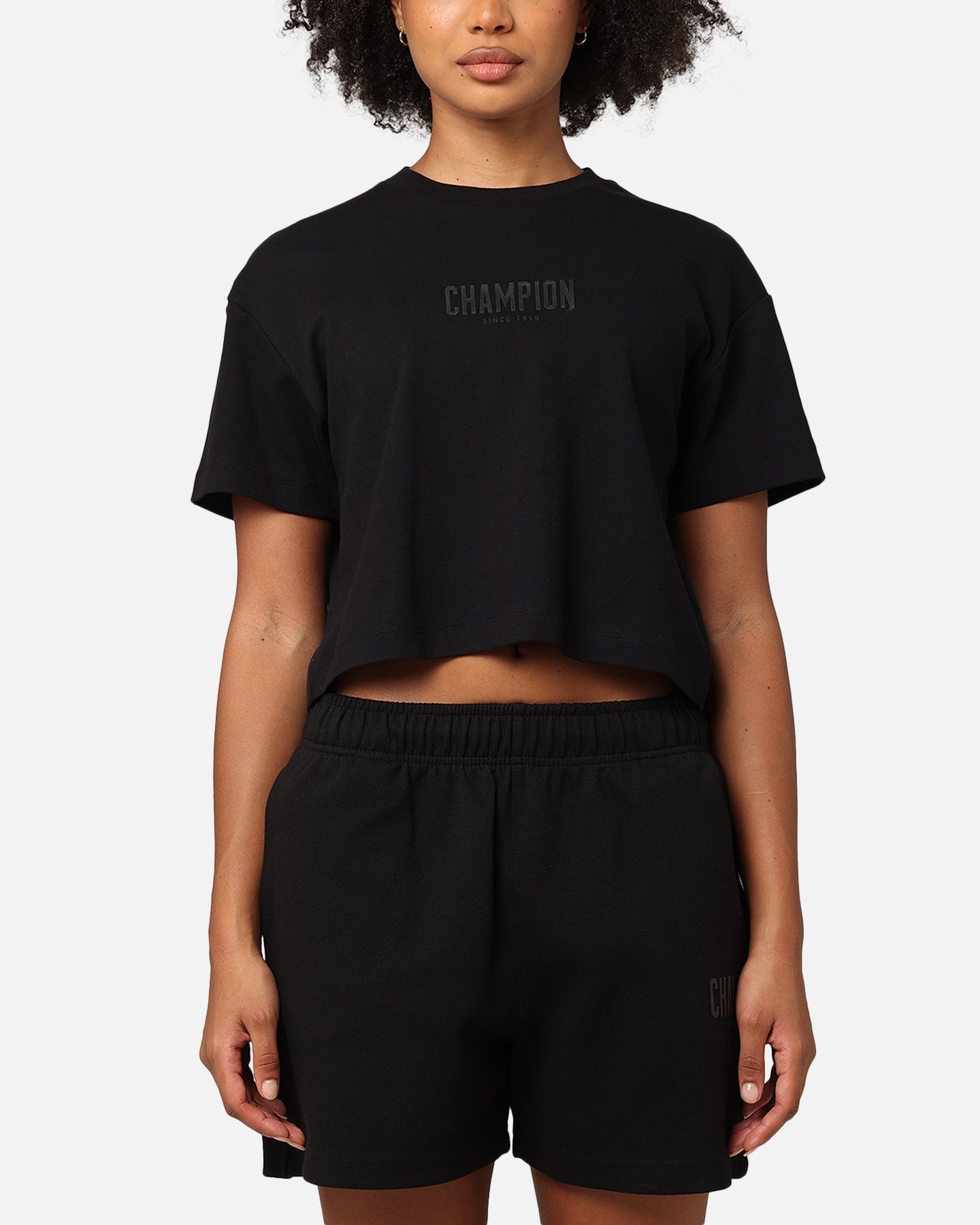 Campion Tricou de bază Rochester pentru femei Negru