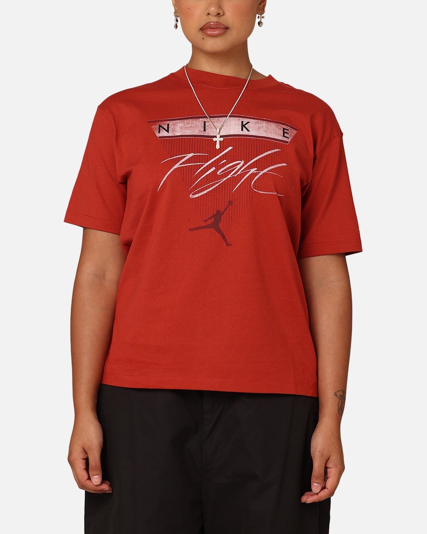 T-shirt grafico di Flight Heritage Jordan Dune Red/Dusty