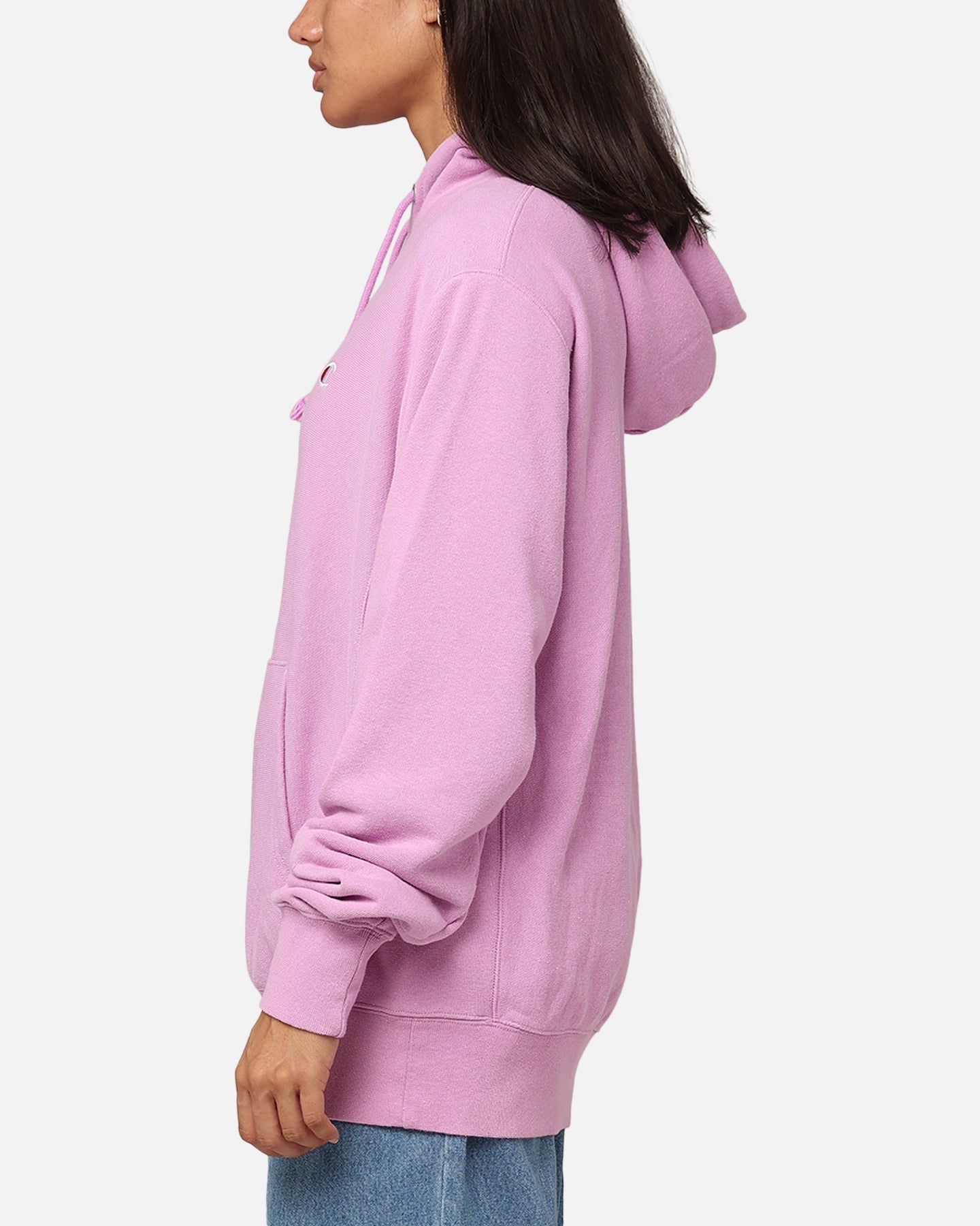 Prvakinja obrnuto tkanja francuski Terry hoodie mauve