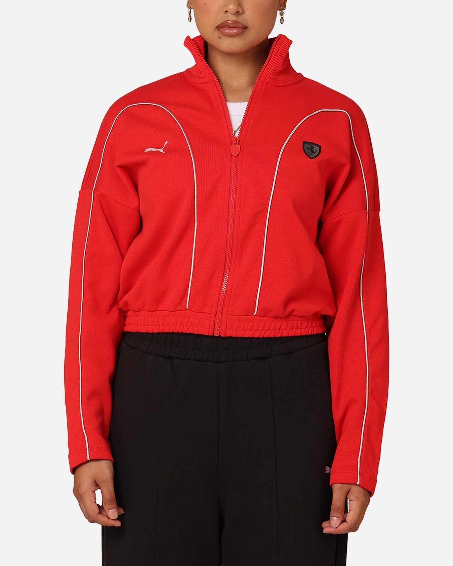 PUMA X Scuderia Ferrari dames Ferrari -stijl Crewneck Rosso Corsa