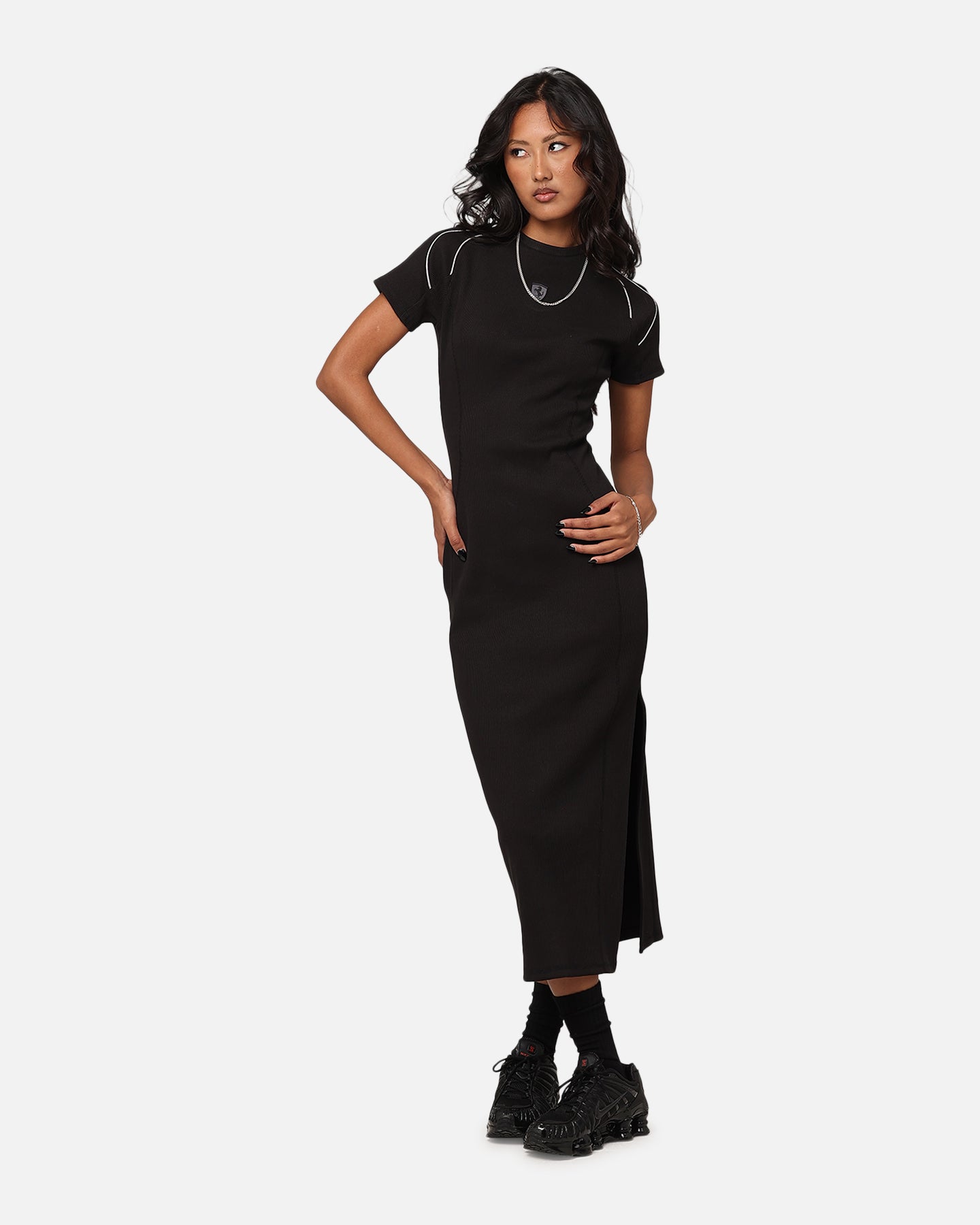 Puma X Ferrari Women's Style Midi Dress Puma Black