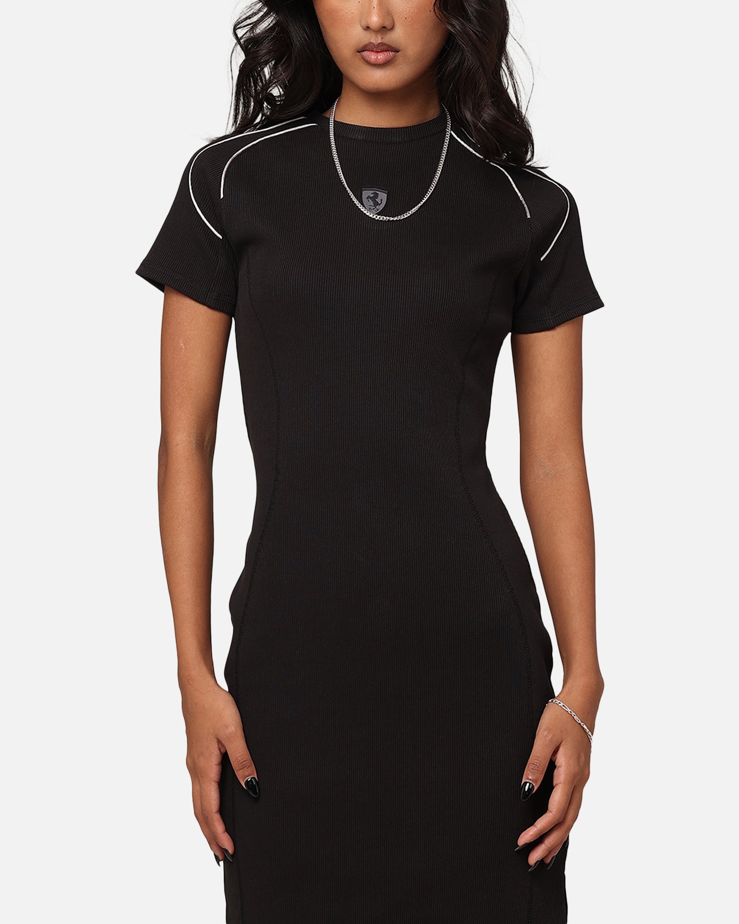 Puma X Ferrari Women's Style Midi Dress Puma Black