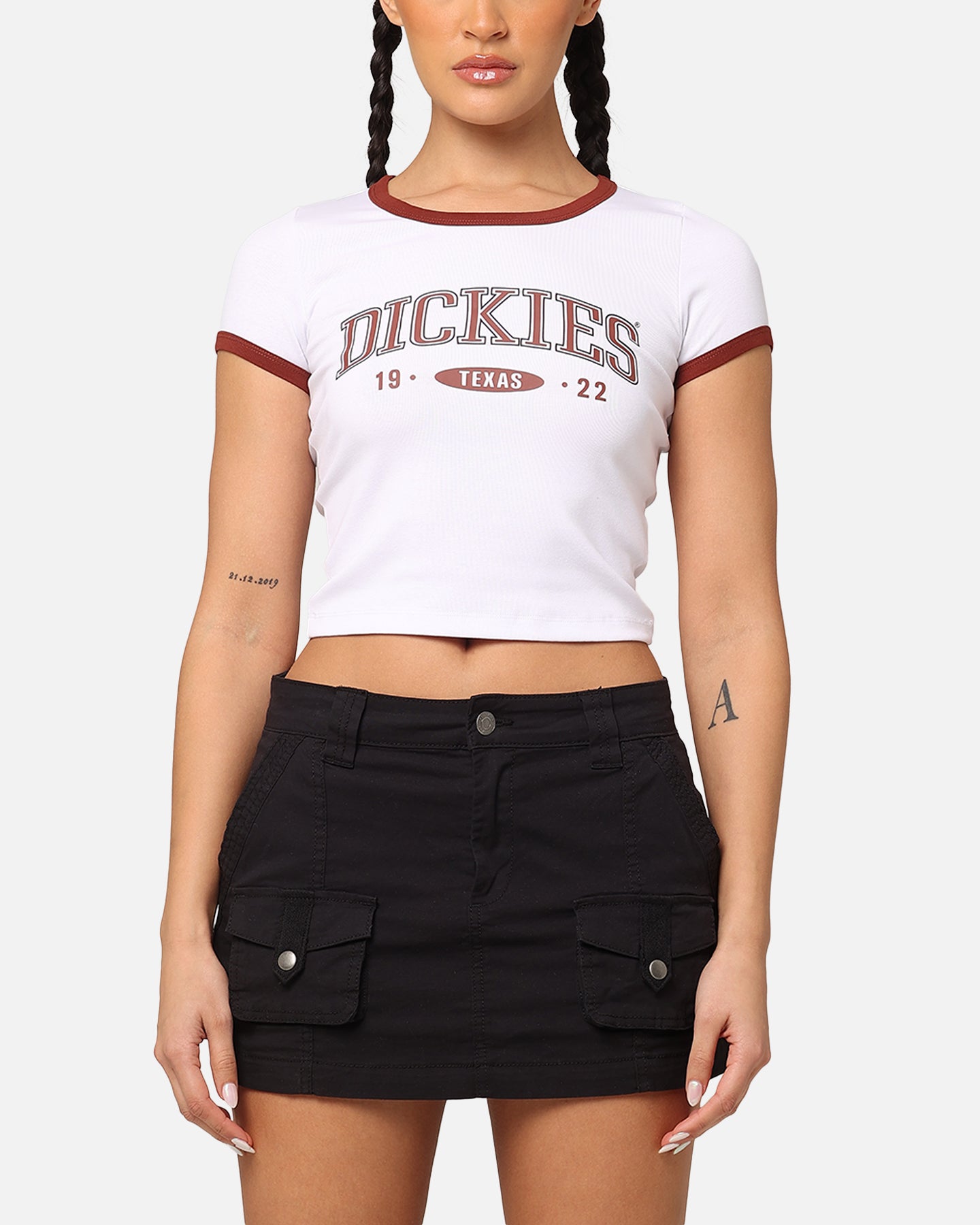 „Dickies“ moterų Galvestono marškinėliai balti