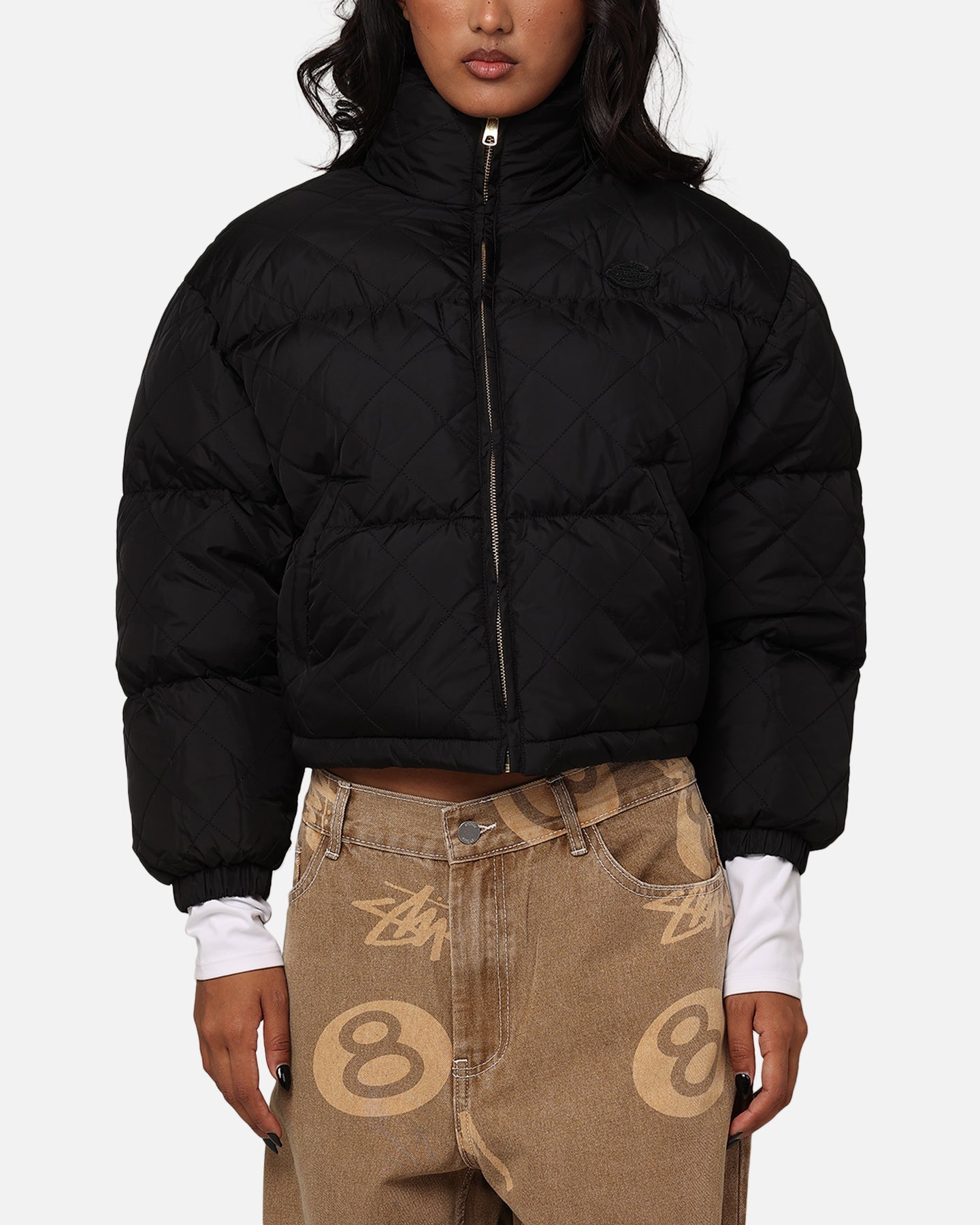 Dickies Lamkin puffer jas met dames zwart