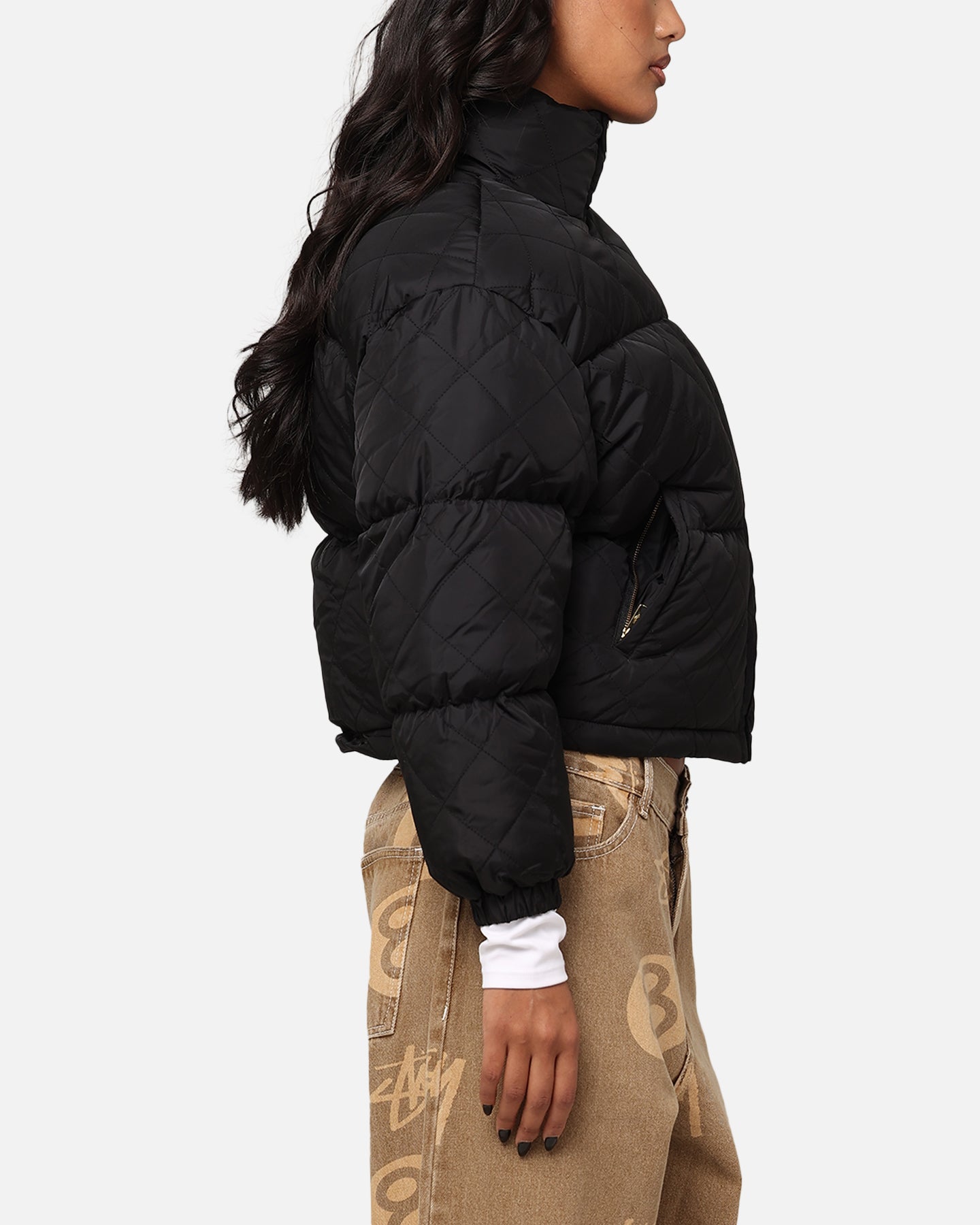 Dickies Dámska lamkin Puffer bunda čierna