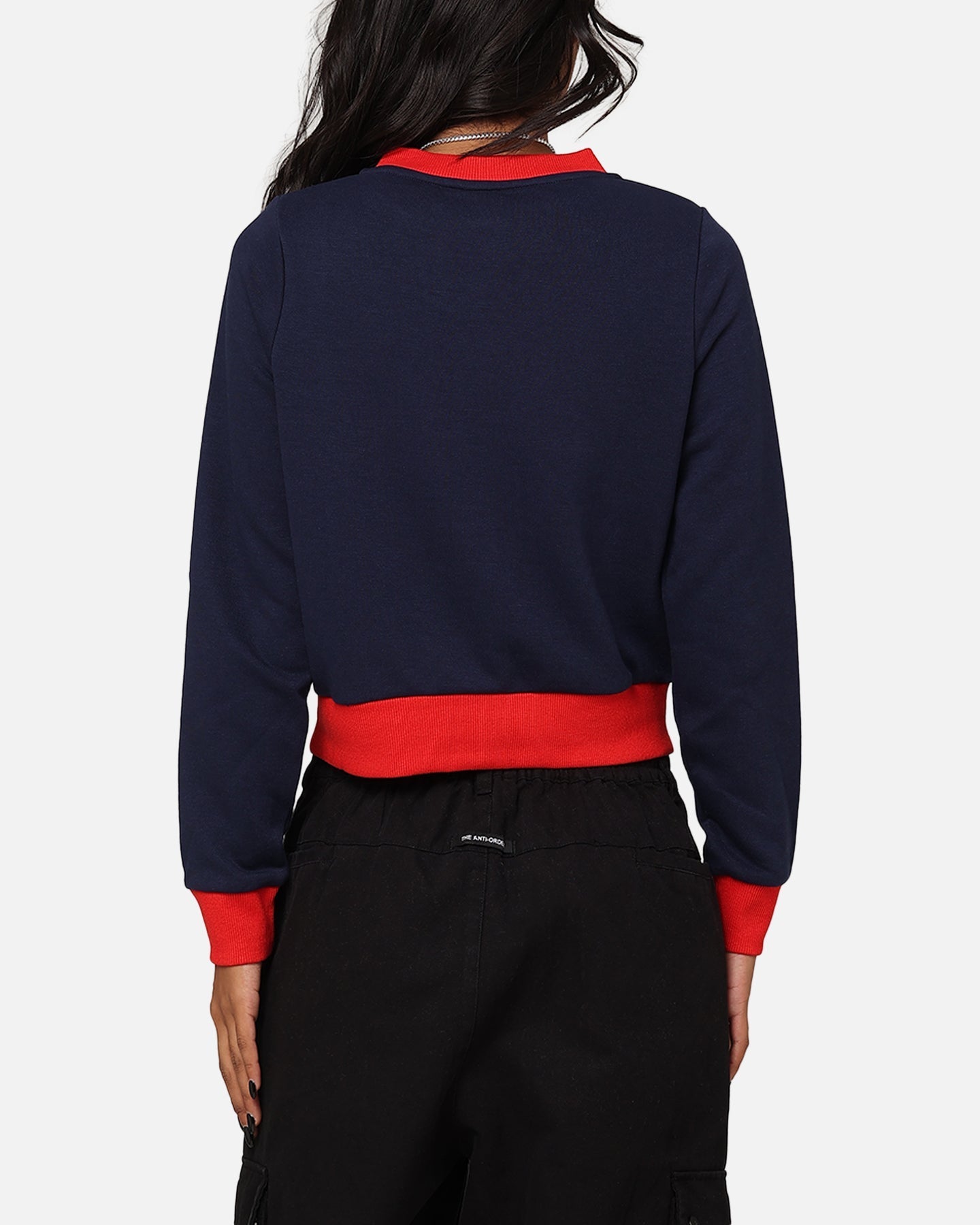 Fila Dellia Dellia beskjærte Fleece Cardigan Fila Navy/Fila