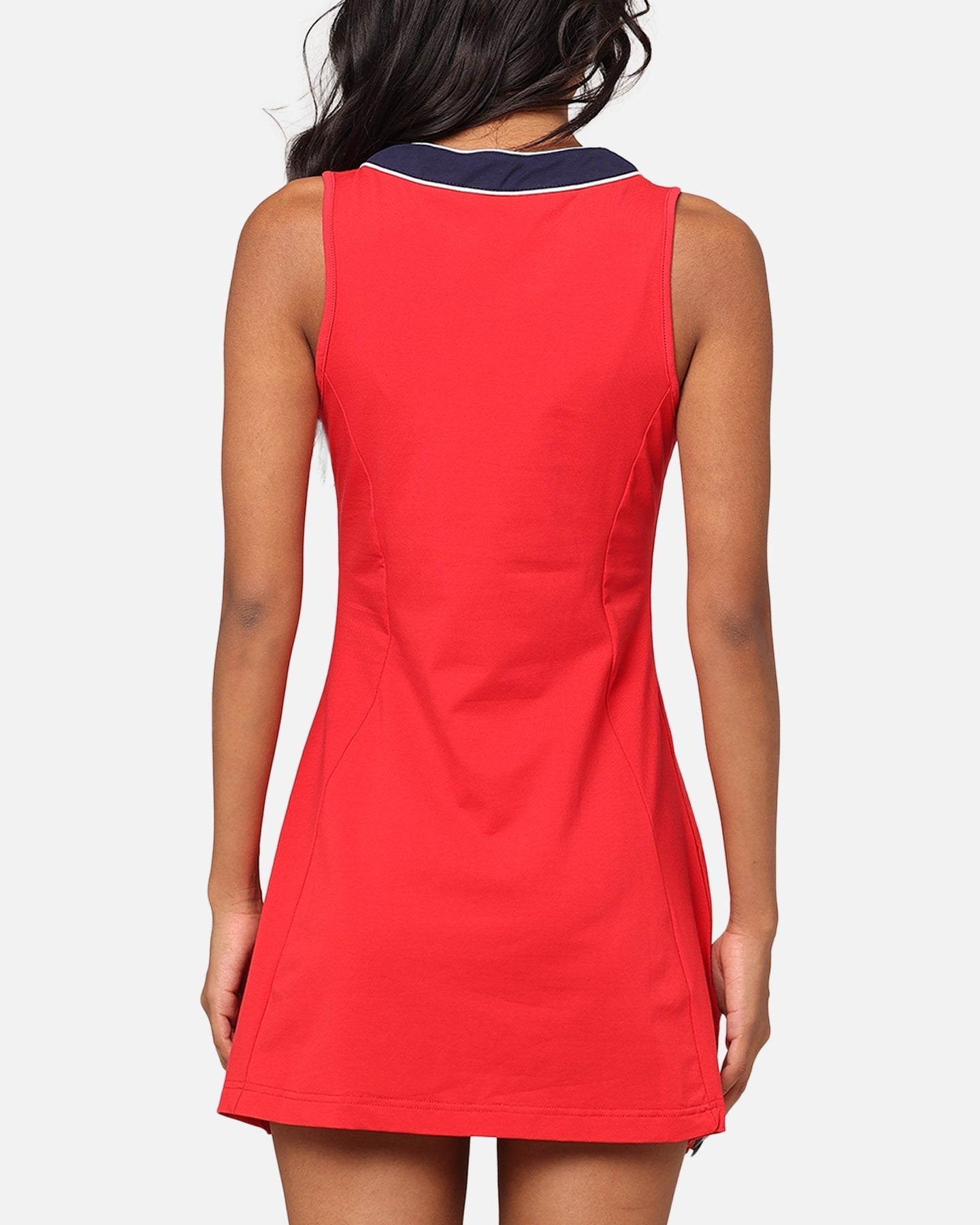 FILA Kvinnors Erika Tape Neck Tennis Dress Fila Red/Fila Navy