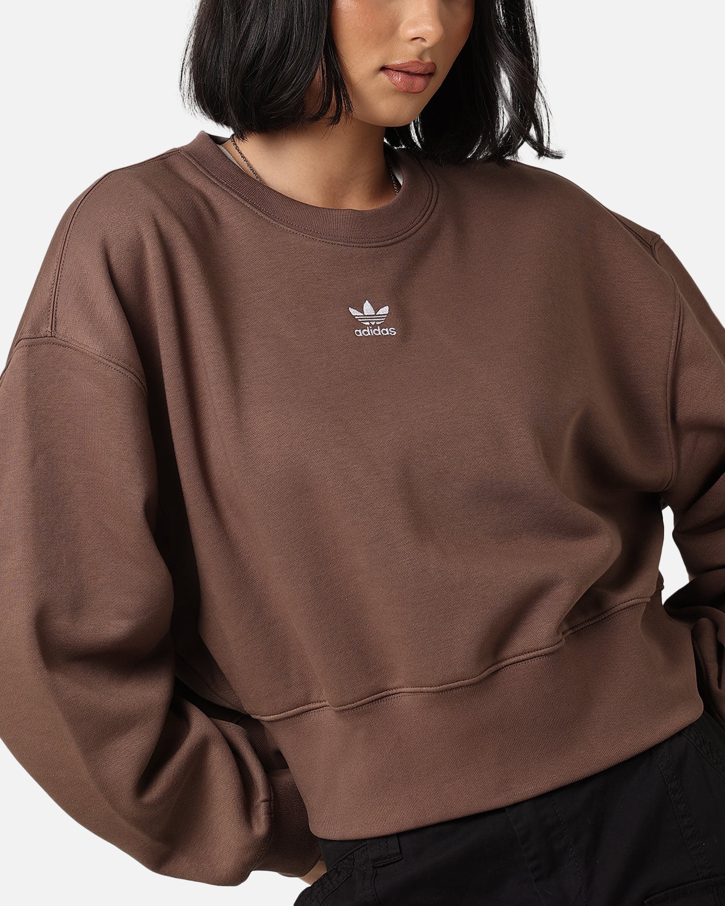 Adidas Women's Essentials Crewneck Strata Earth Strata