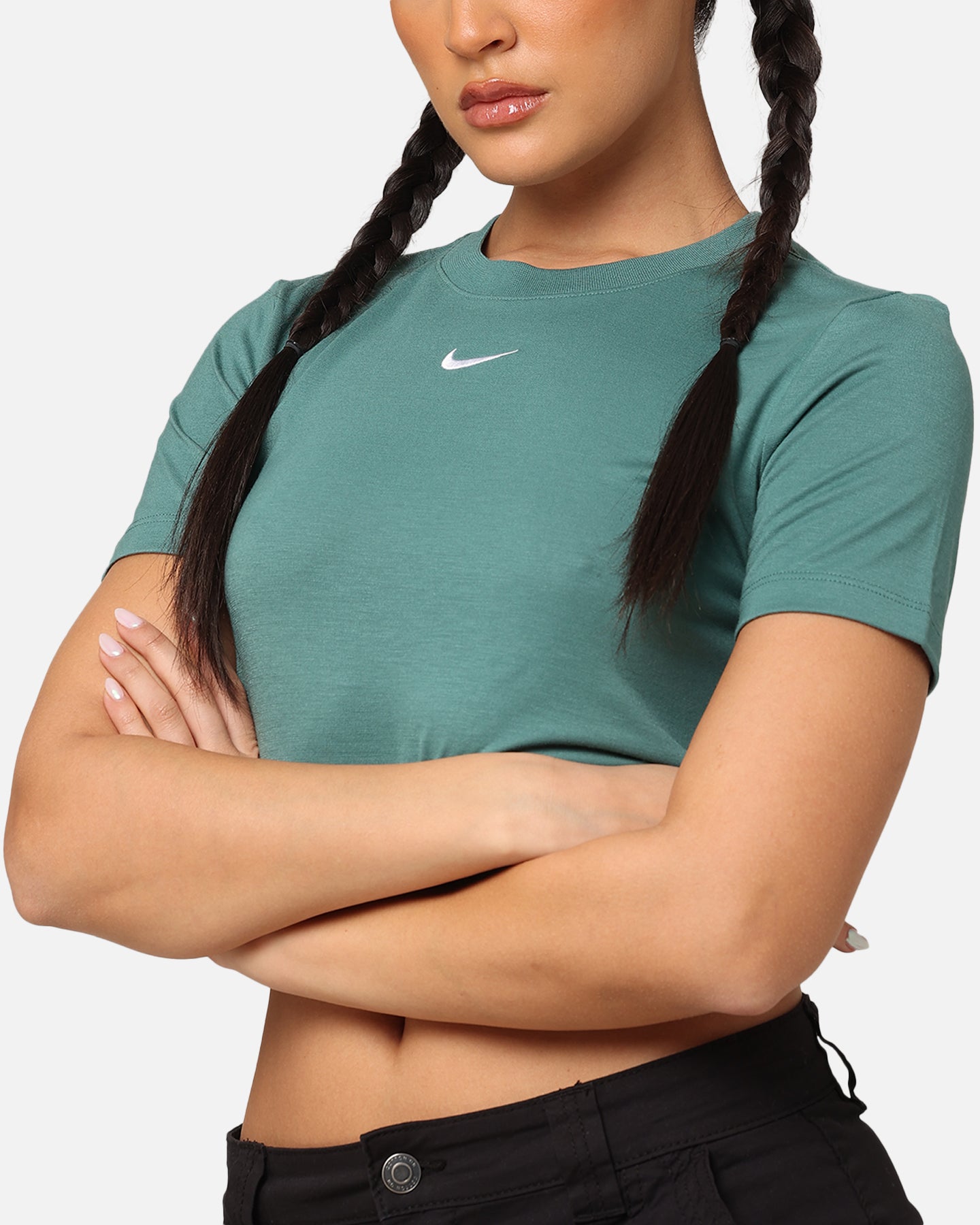 Nike Women's Sportswar Chill Knit Crop T-Shirt Bicicastal / Wäiss