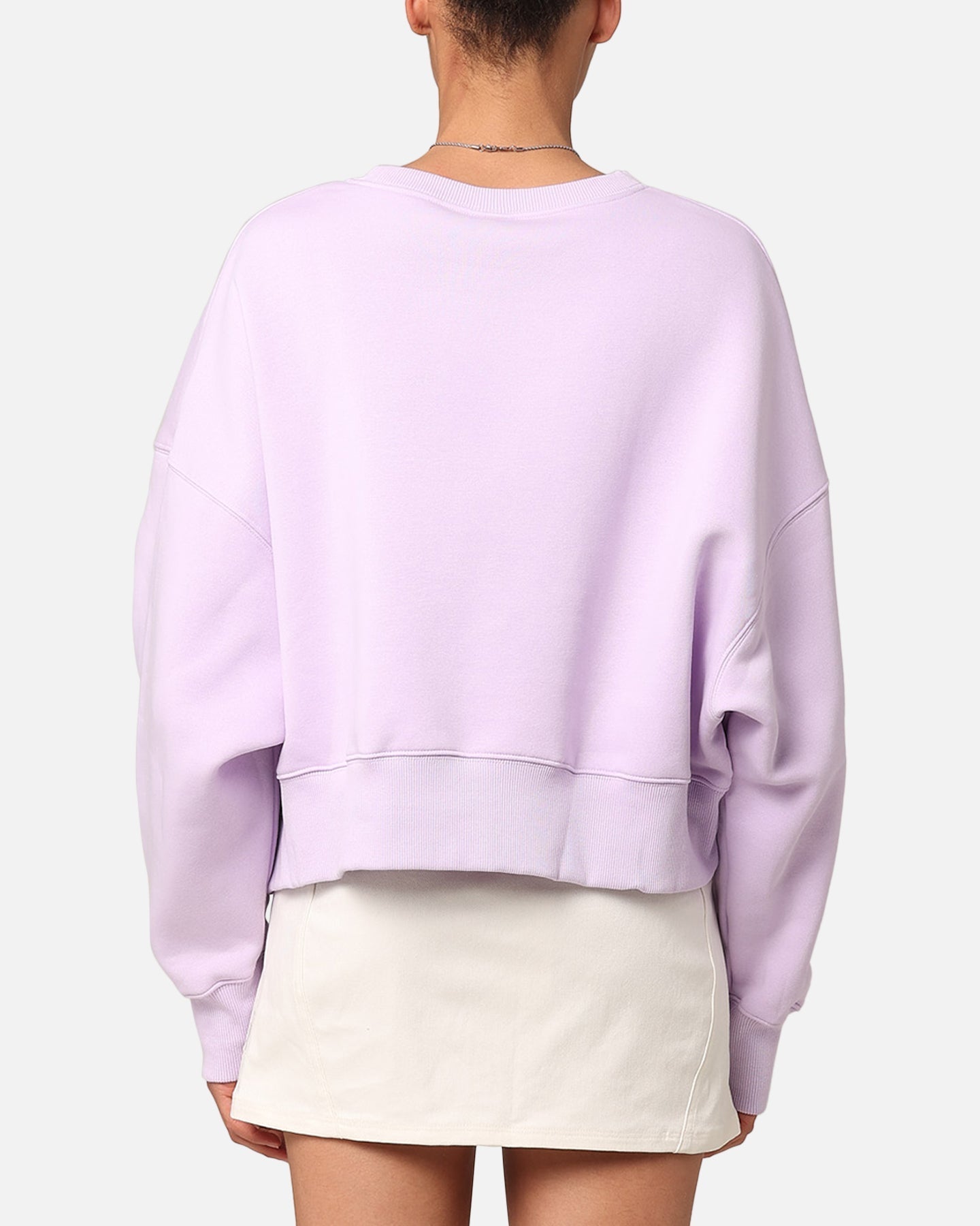 Nike kvinners sportsklær Pheonix Fleece Overdimensjonert crewneck Violet Mist/Sail