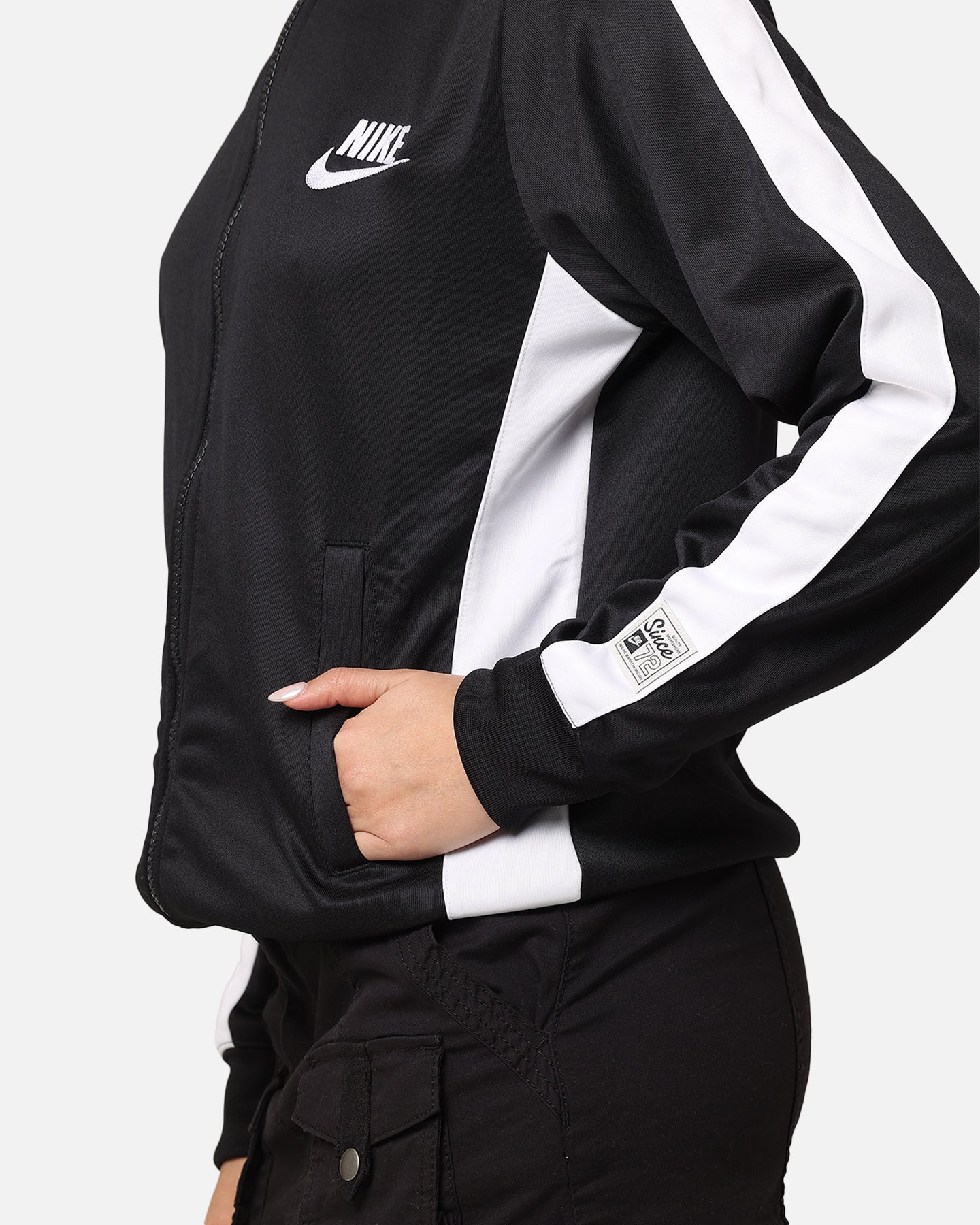 Nike dames sportkleding jas zwart/wit/wit/wit