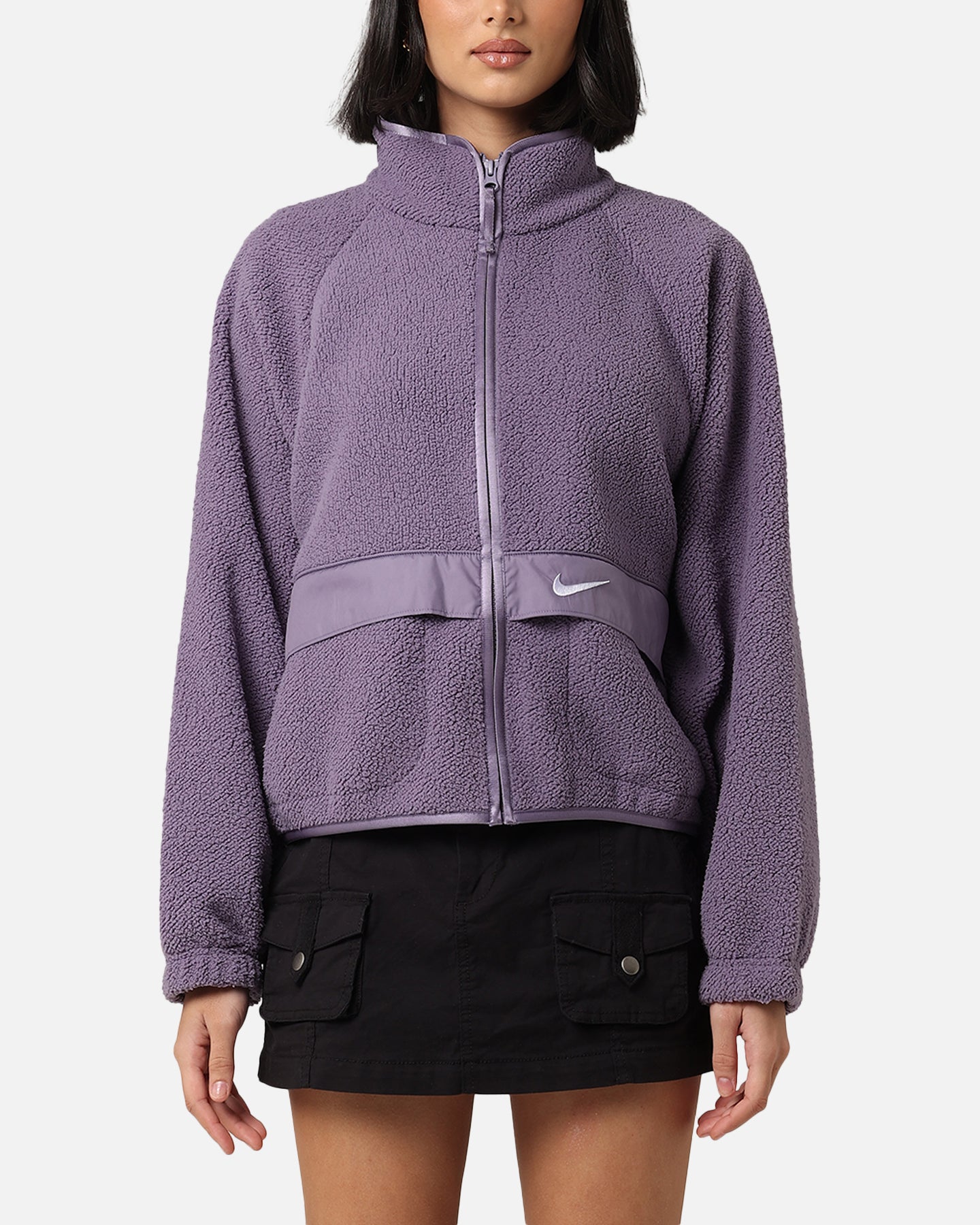 Nike Women's Sportswear Sherpa Jacket Daybreak / Oxygen Purple