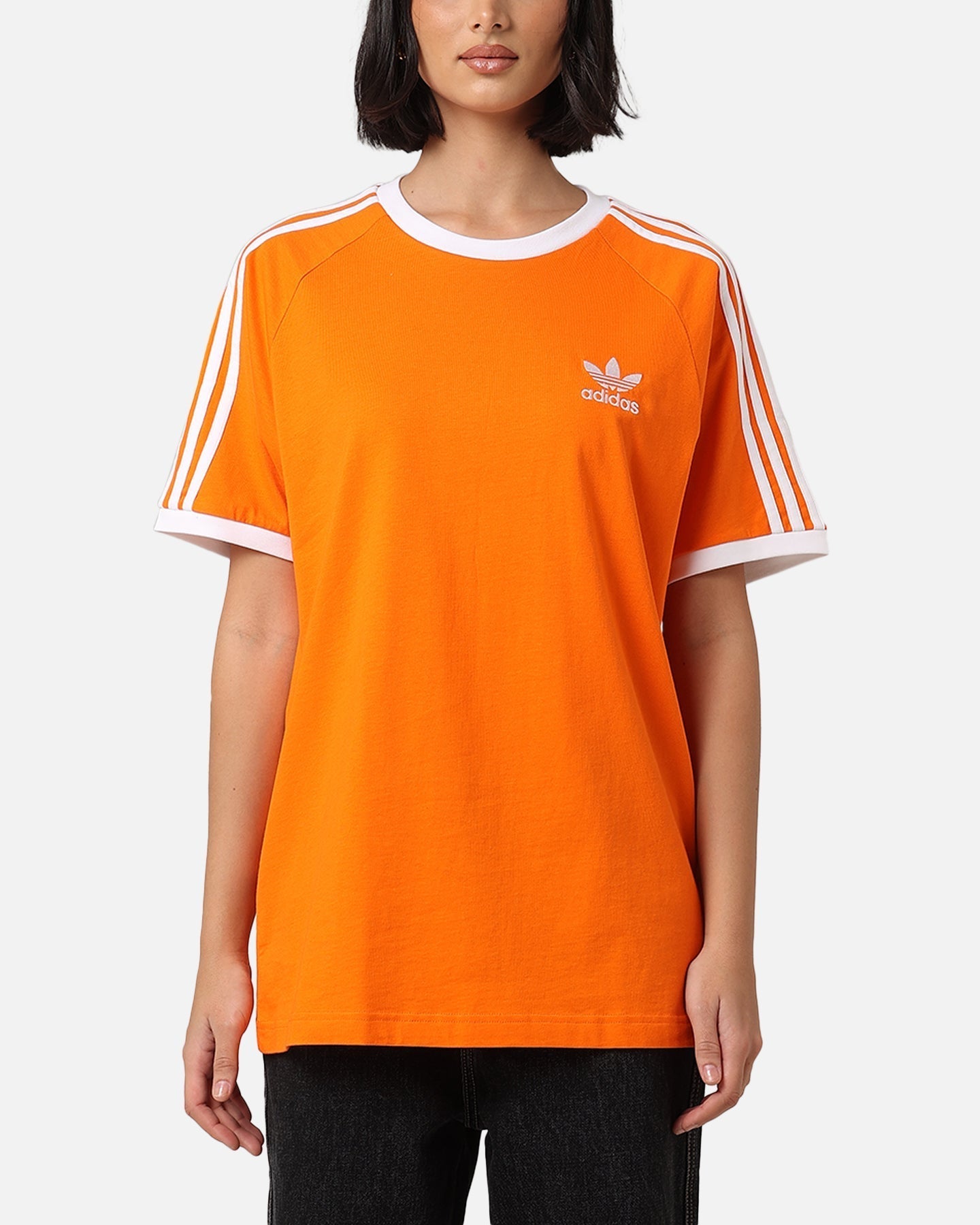 Adidas Tricou cu 3 benzi Orange