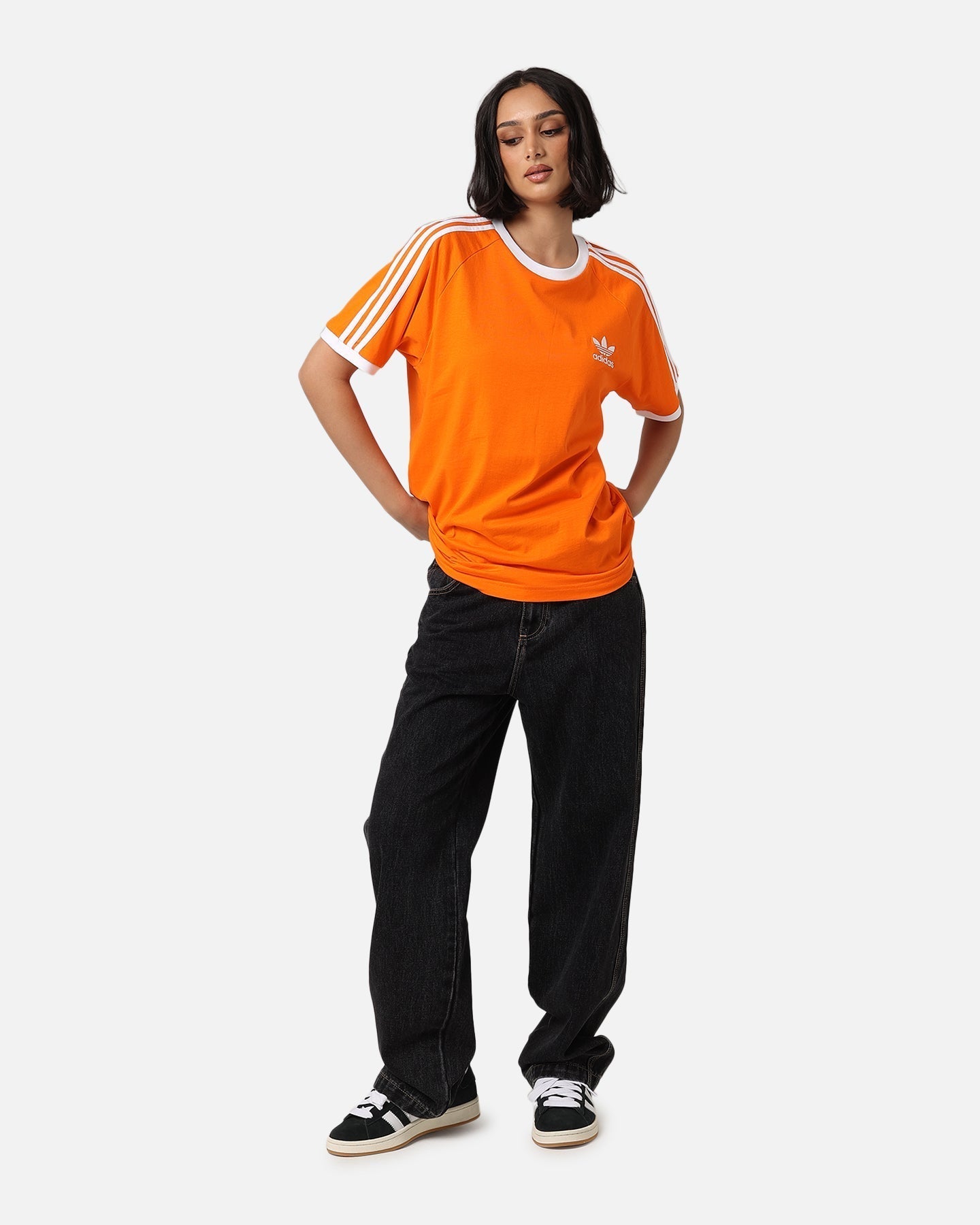 Adidas Tricou cu 3 benzi Orange