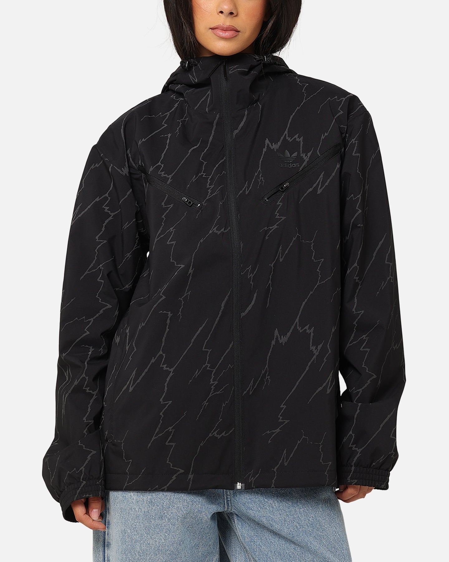 „Adidas Lighting Windbreaker“ striukė juoda