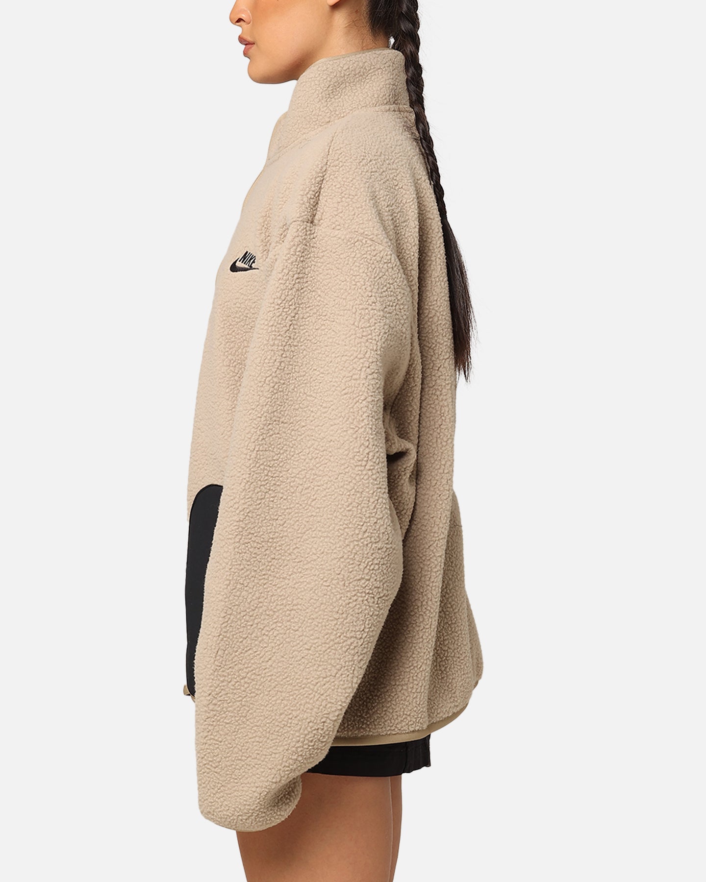 Nike Sherpa Veste d'hiver Khaki / noir