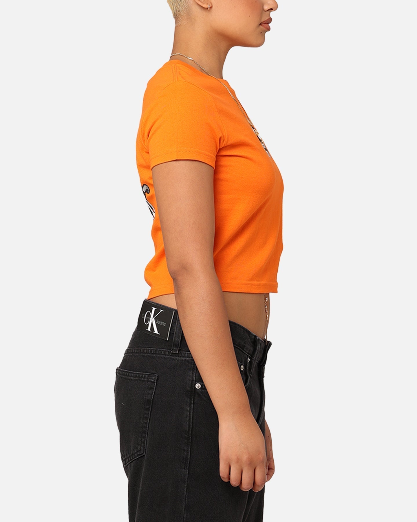 StÃ¼ssy Women's 8 Ball Corp Slim T-Shirt Coral